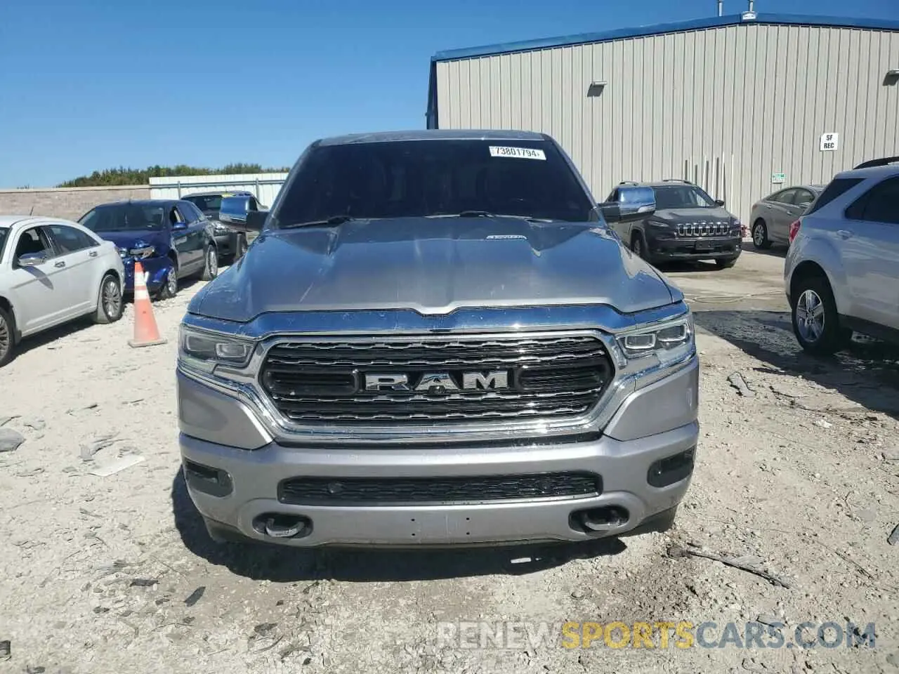 5 fotografías del automóvil dañado 1C6SRFHT1KN870904 RAM 1500 2019