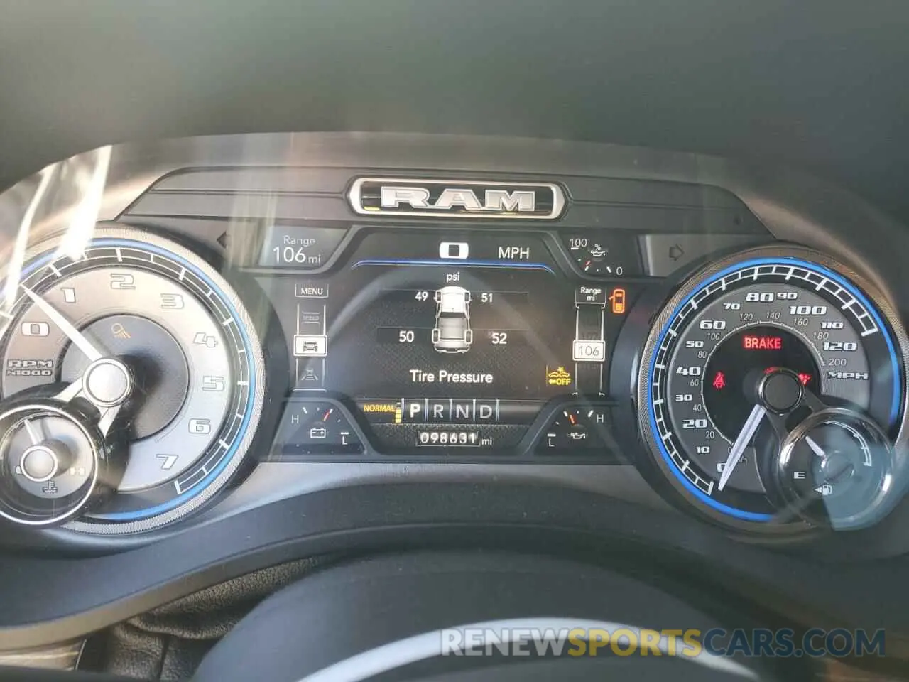 9 fotografías del automóvil dañado 1C6SRFHT1KN870904 RAM 1500 2019