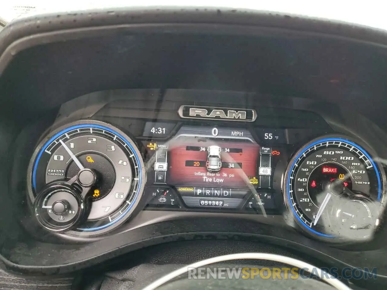 9 fotografías del automóvil dañado 1C6SRFHT5KN671936 RAM 1500 2019