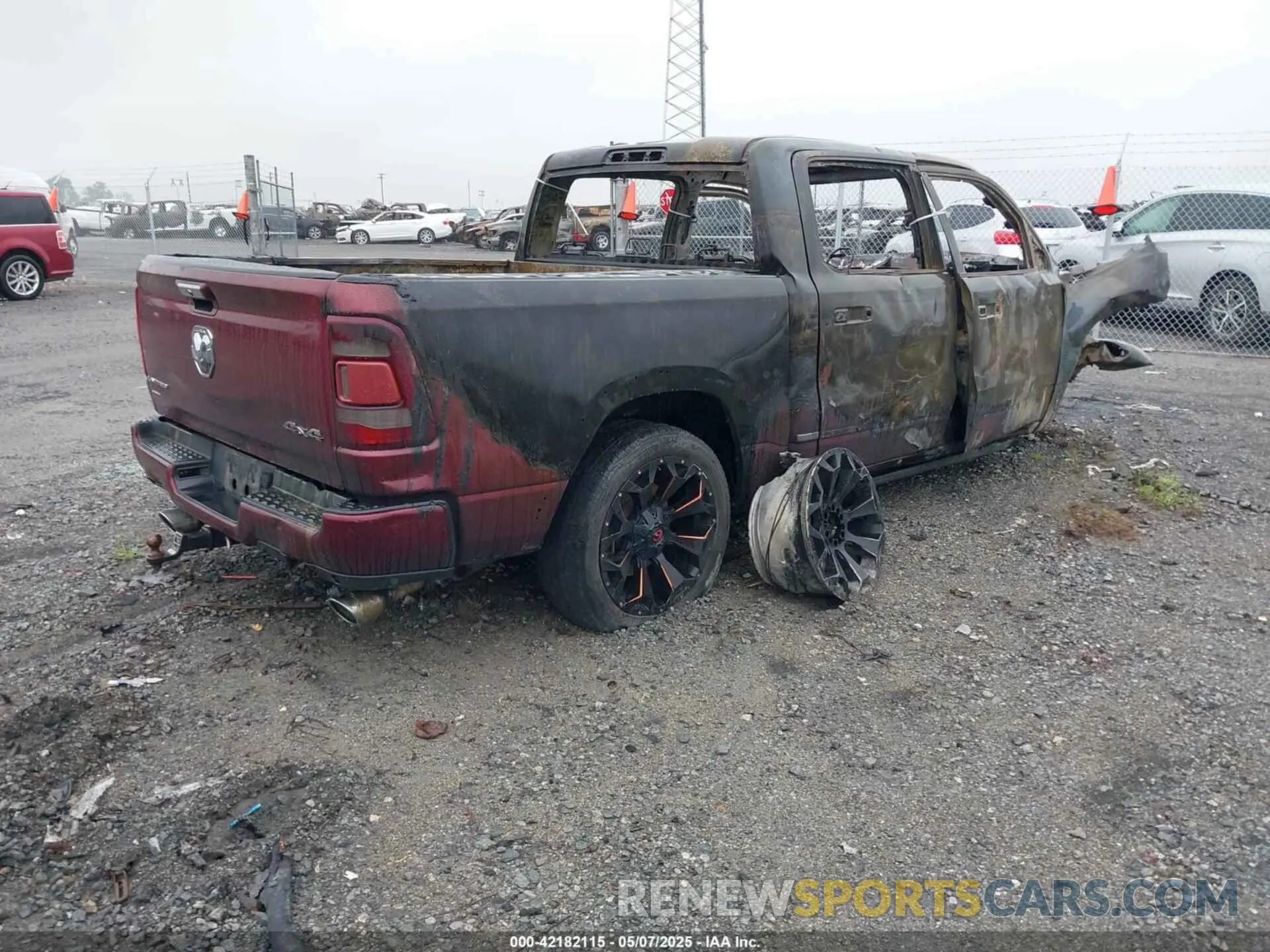 4 fotografías del automóvil dañado 1C6SRFHT6KN594249 RAM 1500 2019