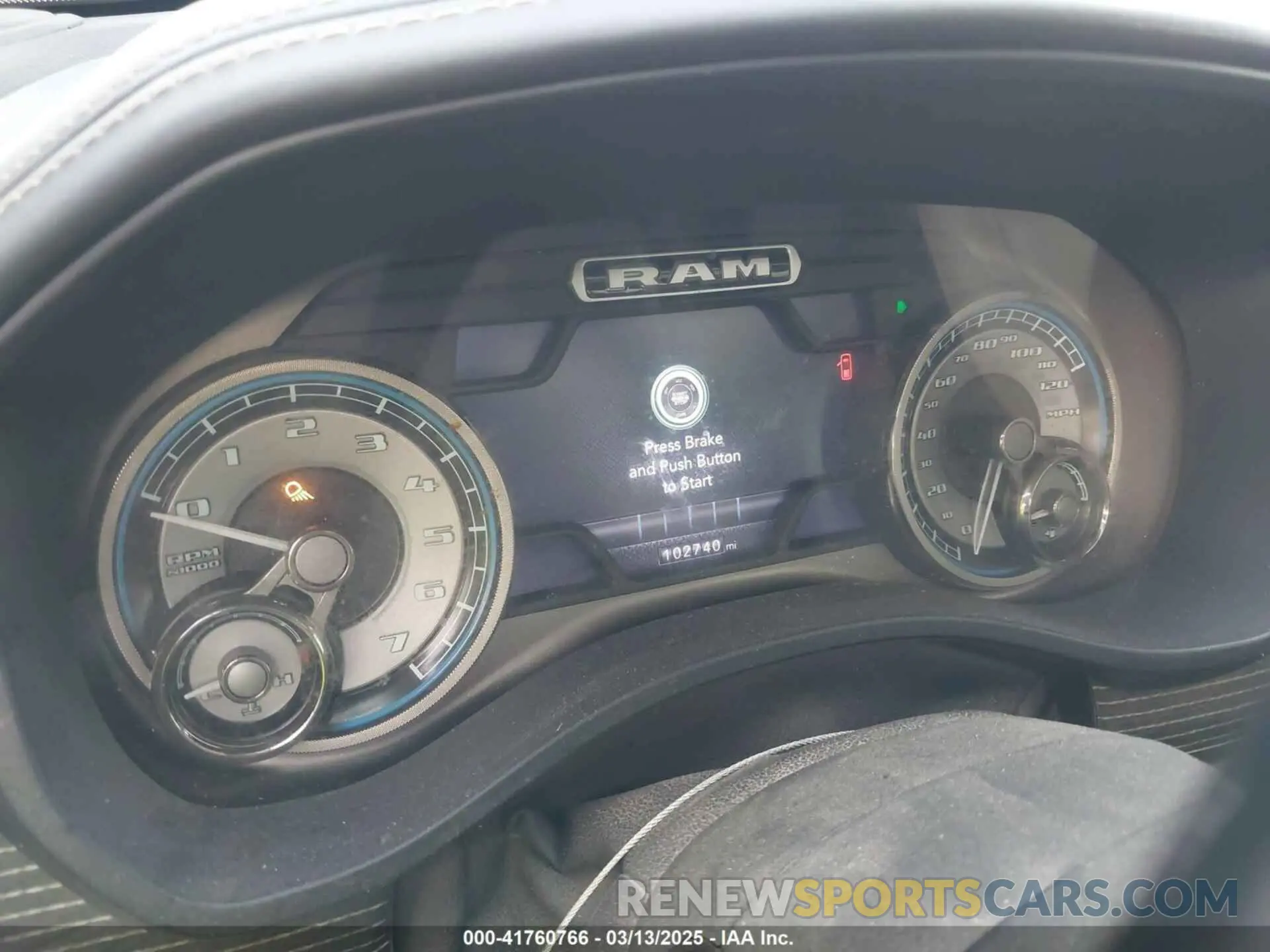 7 fotografías del automóvil dañado 1C6SRFHT9KN594990 RAM 1500 2019