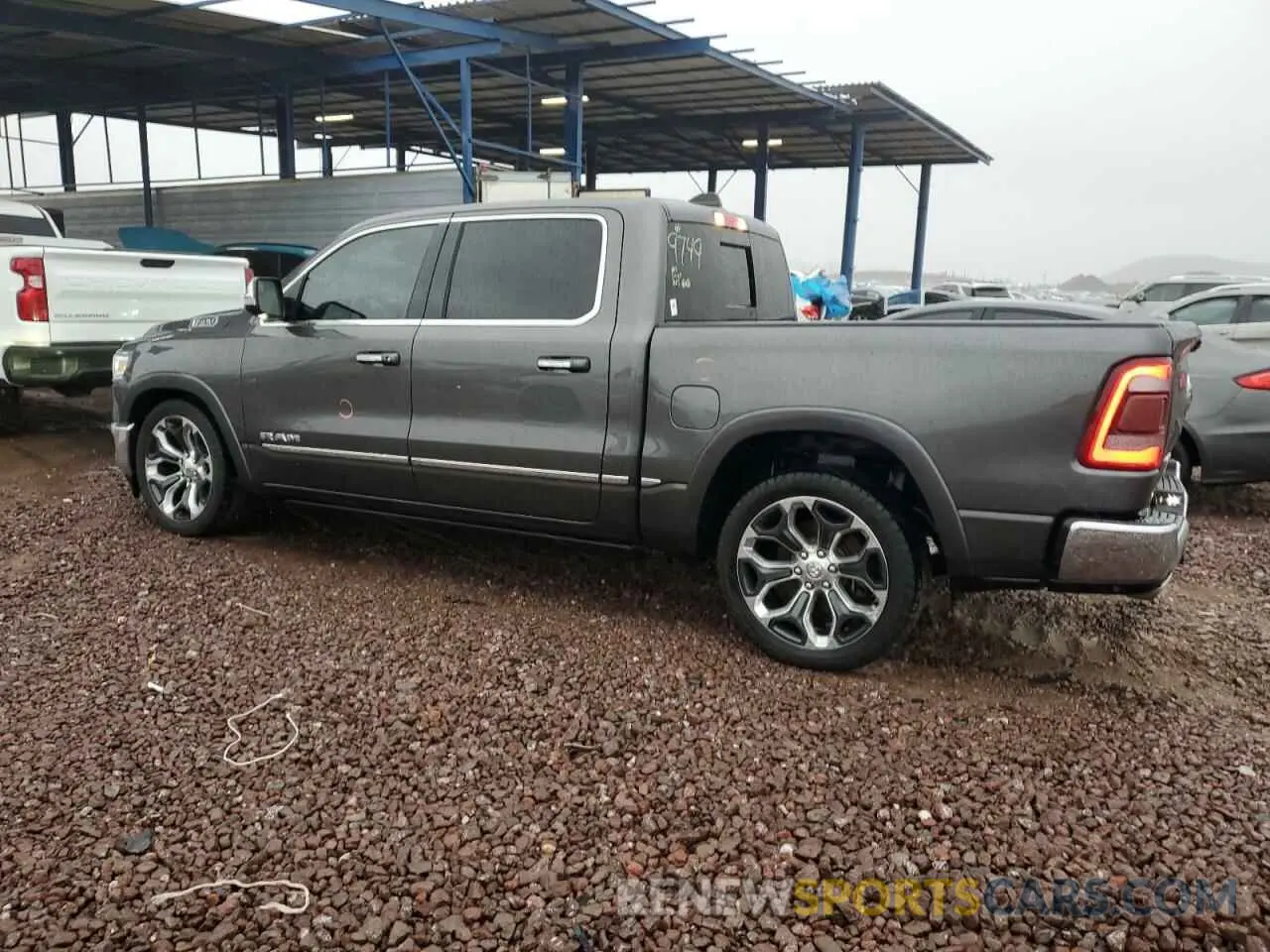 2 fotografías del automóvil dañado 1C6SRFHTXKN512958 RAM 1500 2019