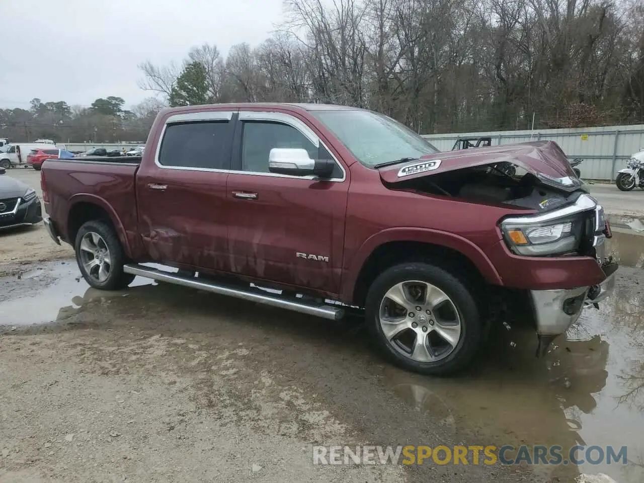 4 fotografías del automóvil dañado 1C6SRFJT1KN787127 RAM 1500 2019