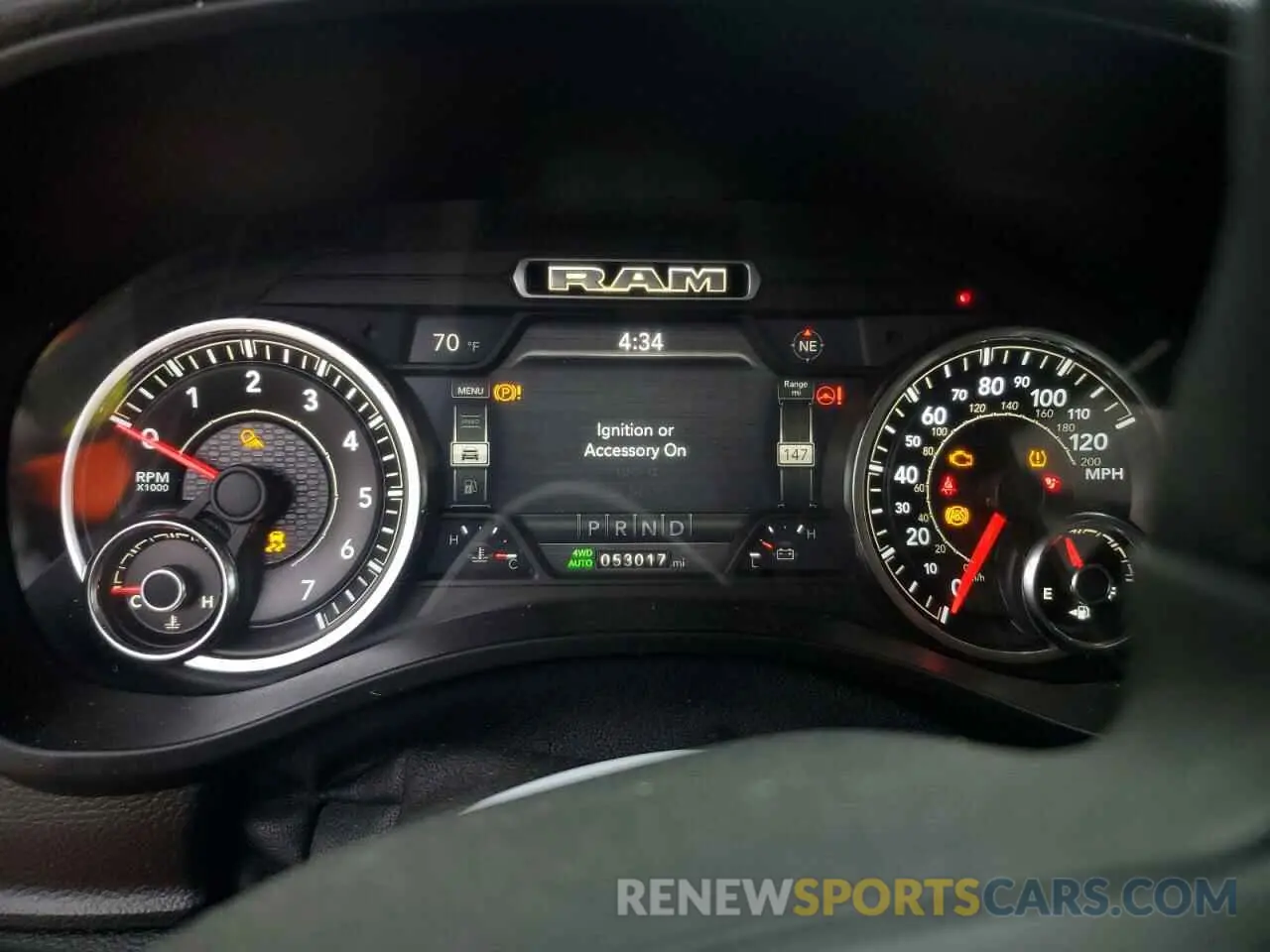 9 fotografías del automóvil dañado 1C6SRFJT4KN577783 RAM 1500 2019