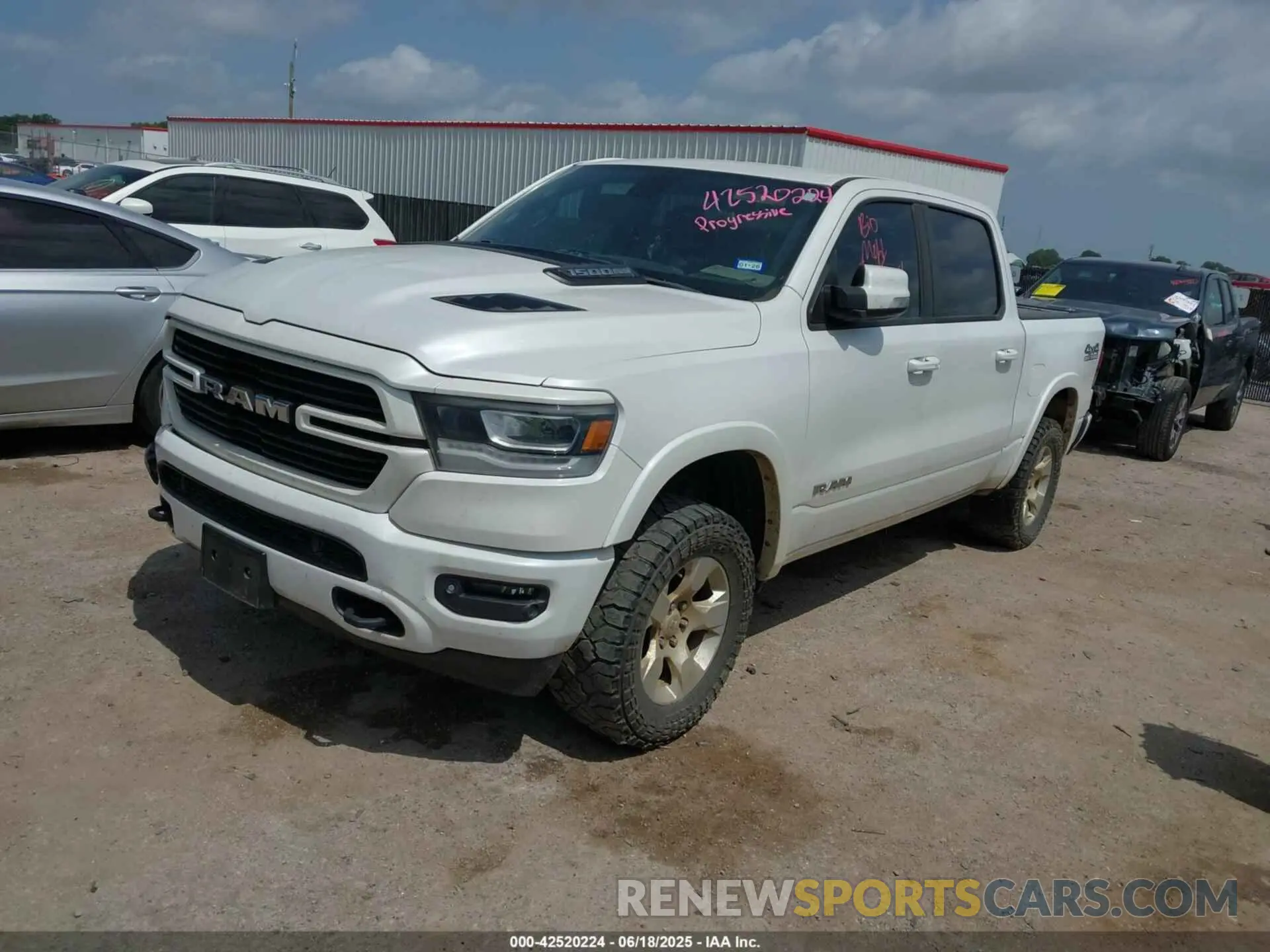 2 fotografías del automóvil dañado 1C6SRFJT7KN605947 RAM 1500 2019