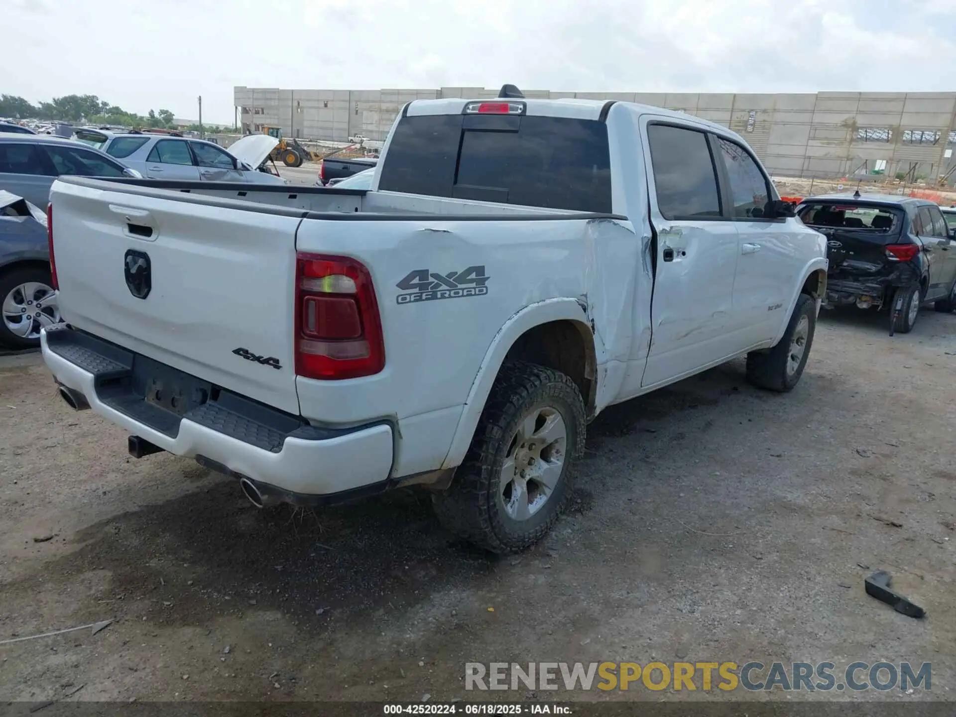 4 fotografías del automóvil dañado 1C6SRFJT7KN605947 RAM 1500 2019