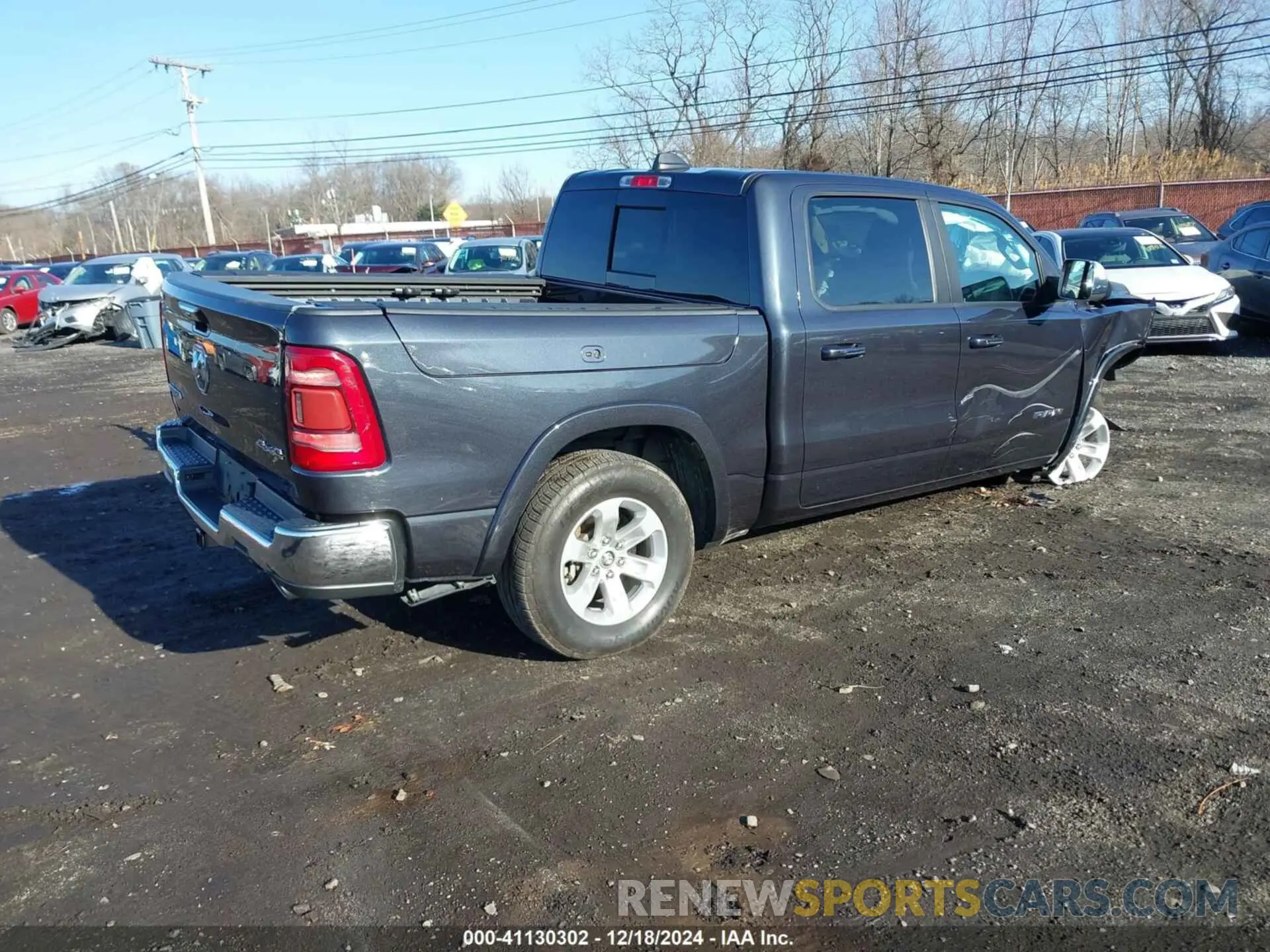 4 fotografías del automóvil dañado 1C6SRFJT8KN845363 RAM 1500 2019
