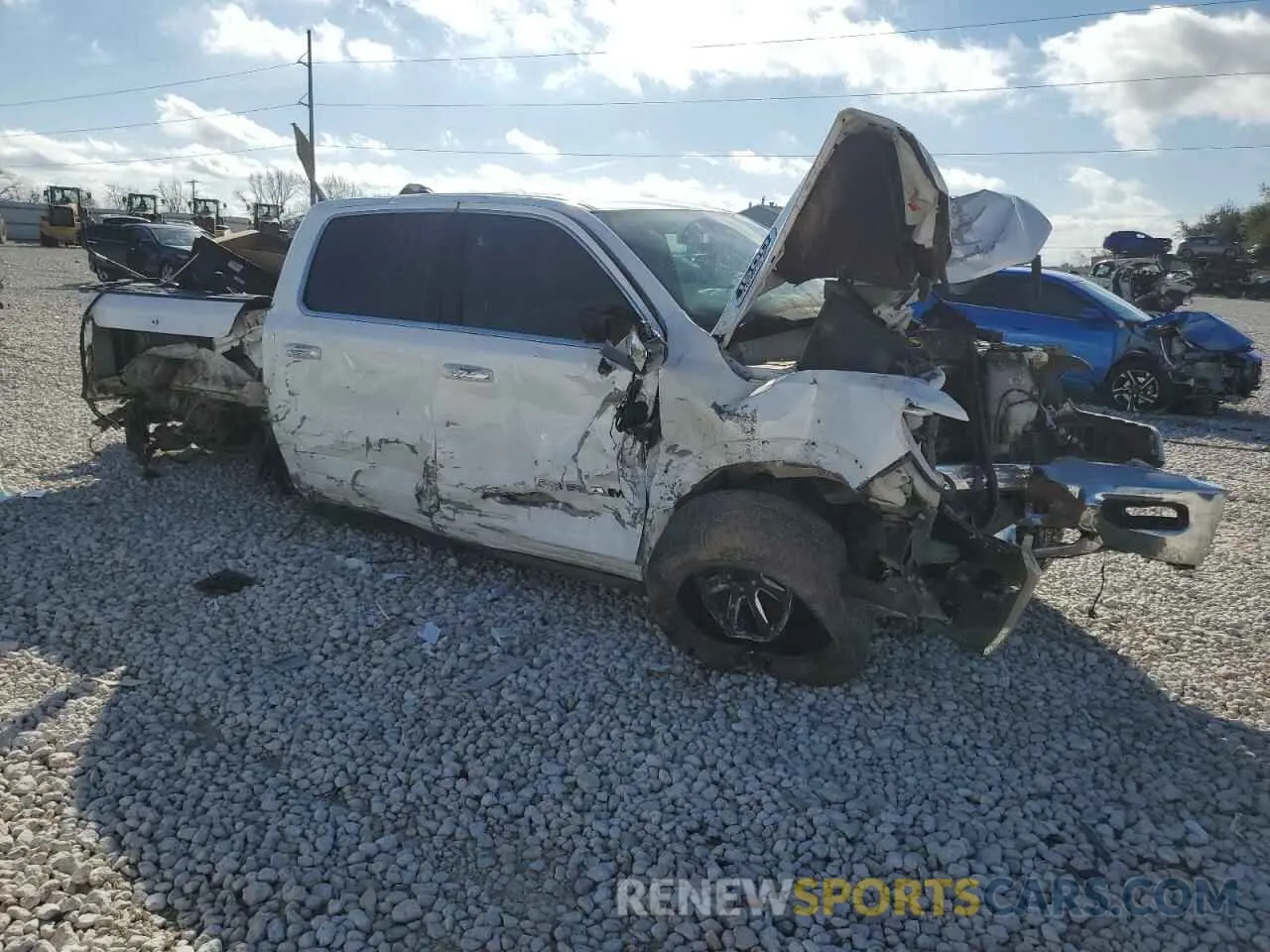 4 fotografías del automóvil dañado 1C6SRFKT9KN627799 RAM 1500 2019