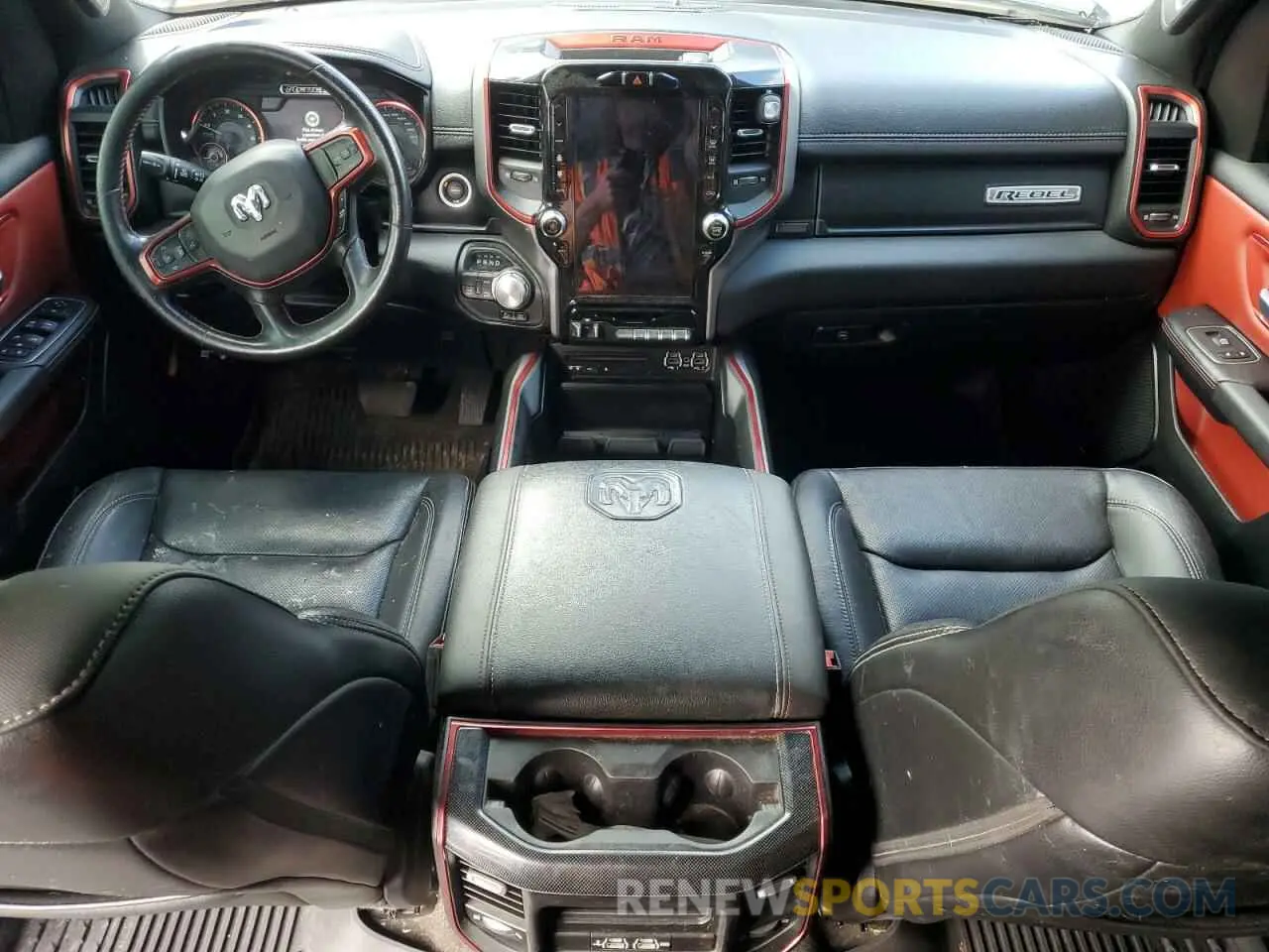 8 fotografías del automóvil dañado 1C6SRFLT6KN908960 RAM 1500 2019