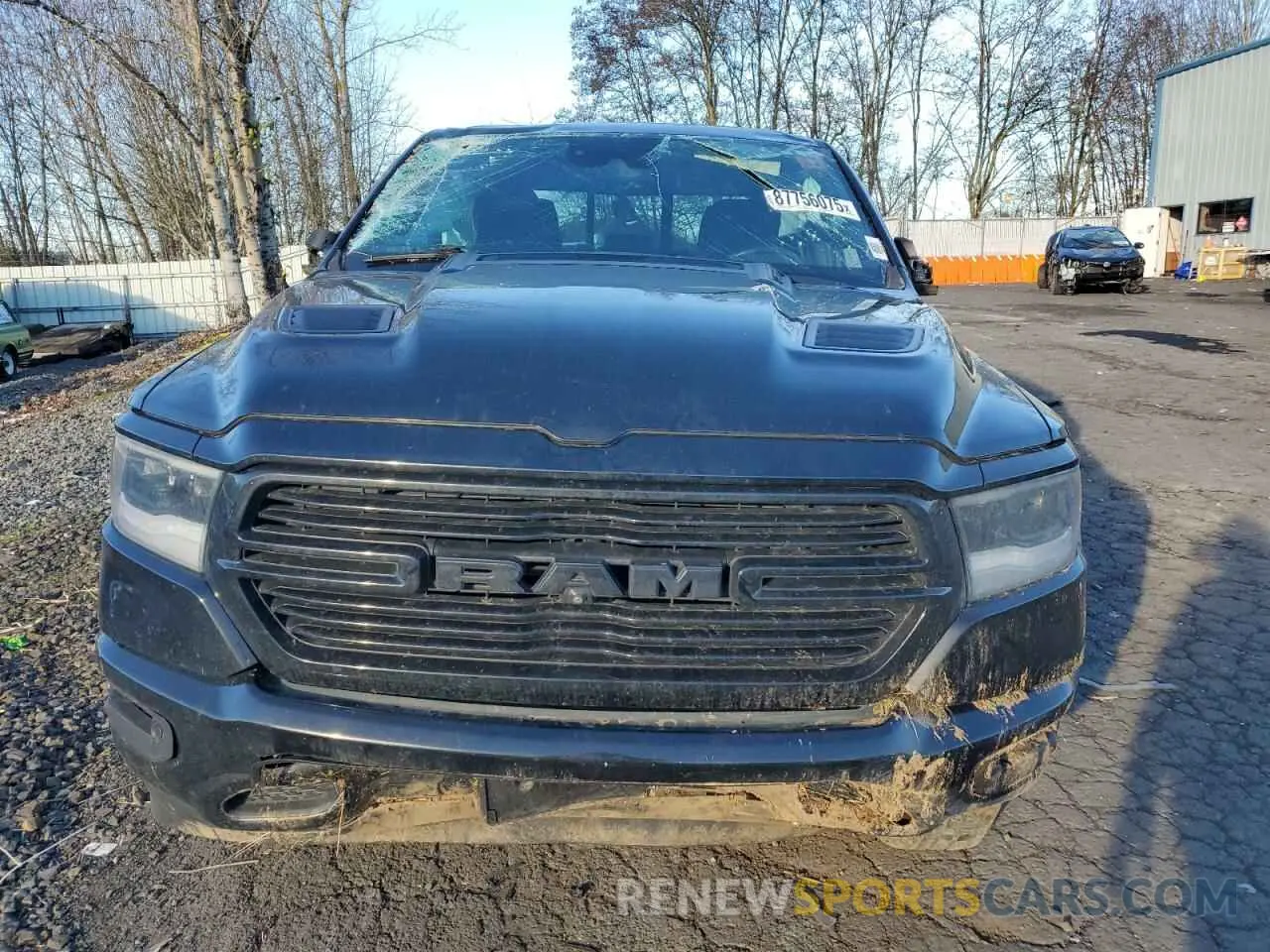 5 fotografías del automóvil dañado 1C6SRFLT7KN545567 RAM 1500 2019