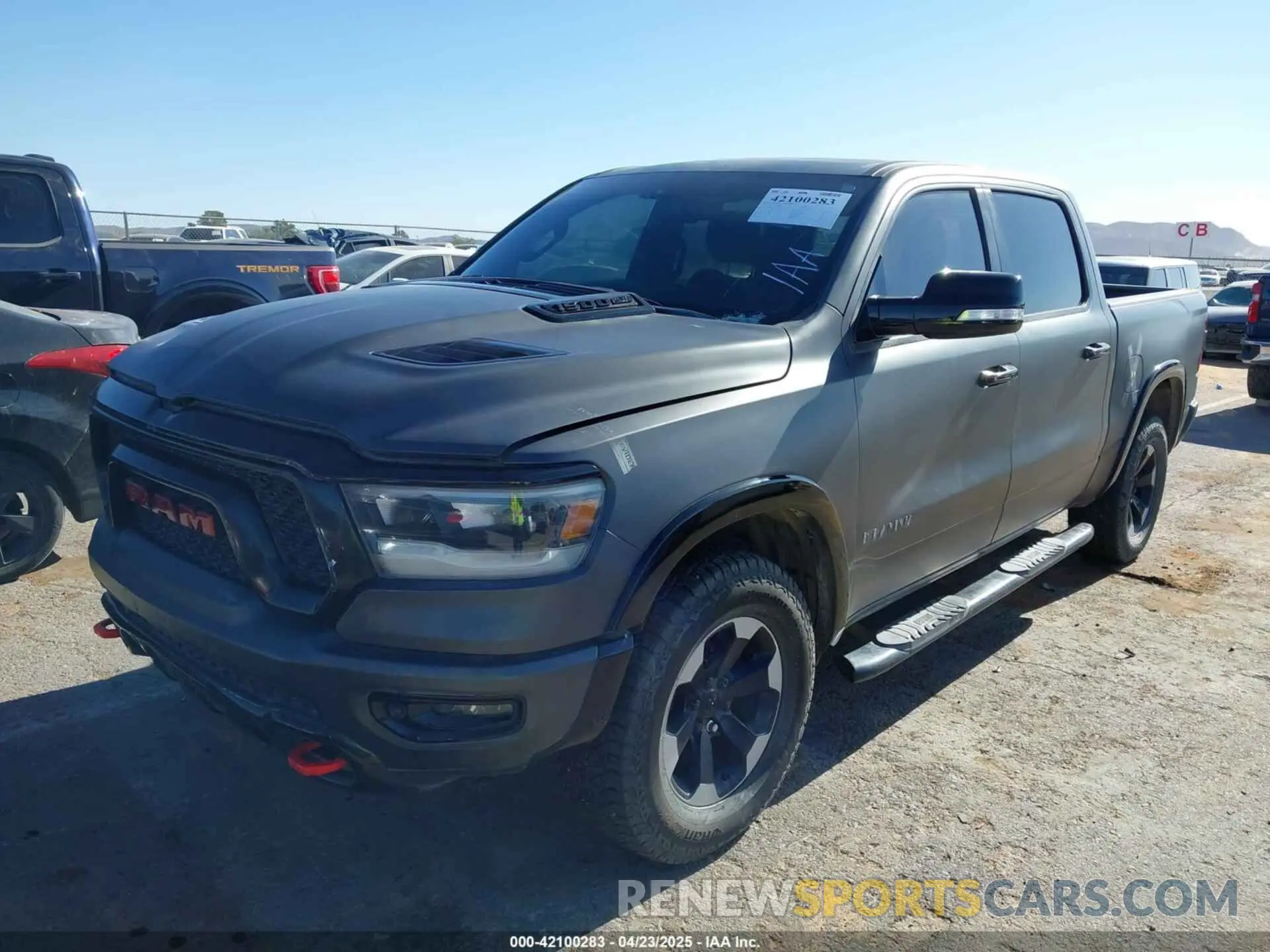 2 fotografías del automóvil dañado 1C6SRFLT7KN569786 RAM 1500 2019