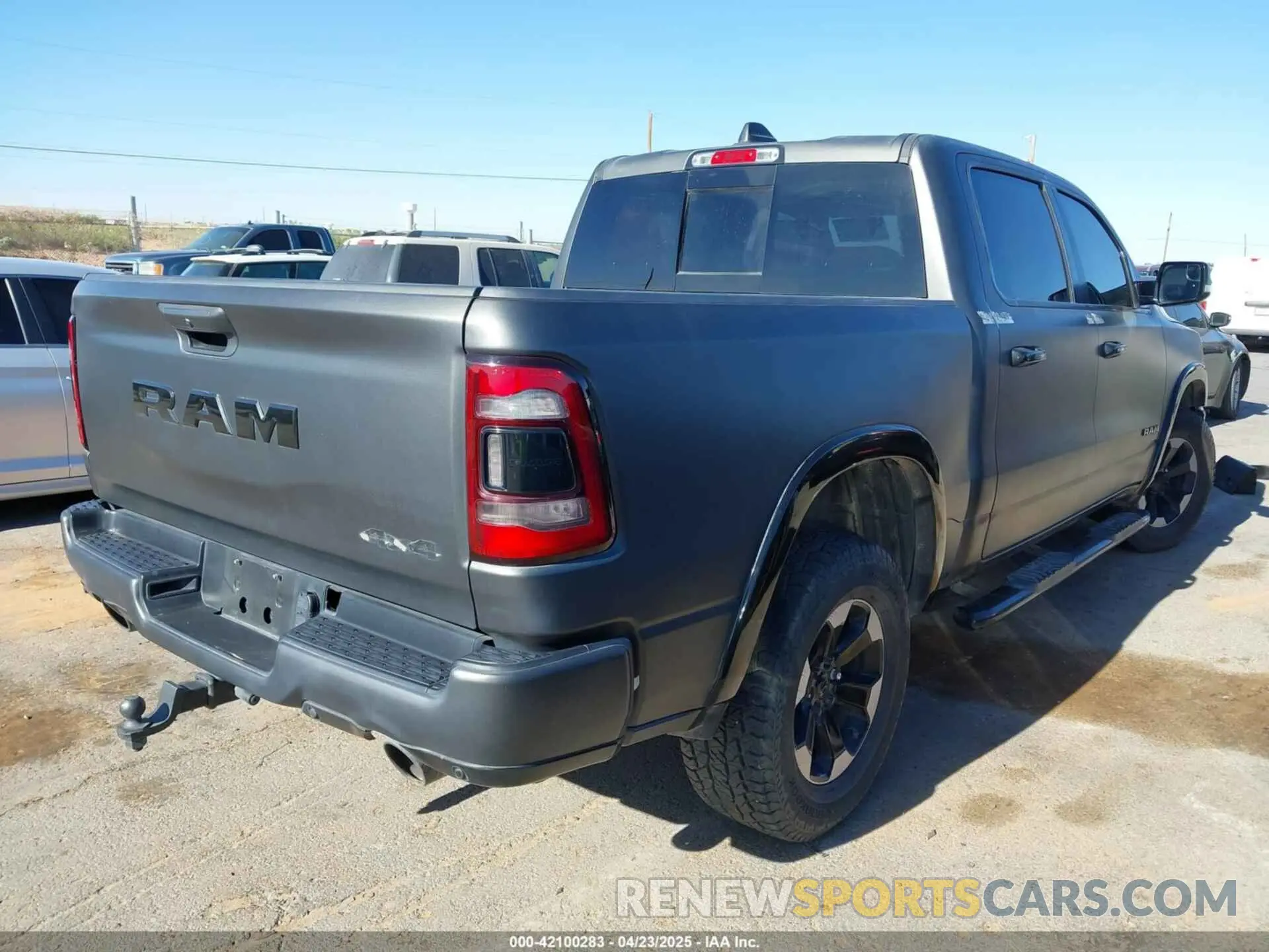 4 fotografías del automóvil dañado 1C6SRFLT7KN569786 RAM 1500 2019