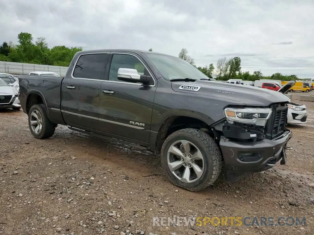 4 fotografías del automóvil dañado 1C6SRFPT5KN786280 RAM 1500 2019