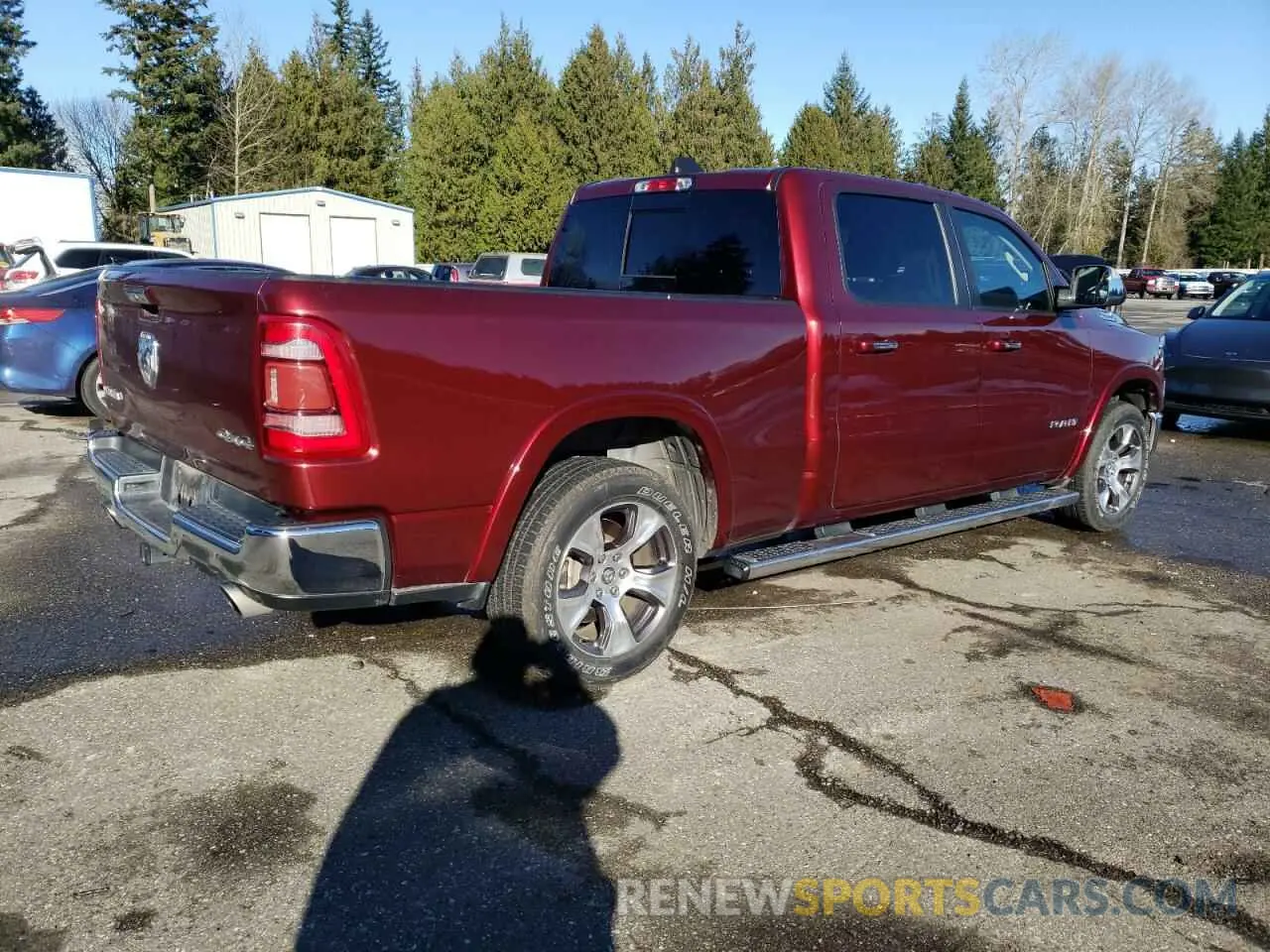3 fotografías del automóvil dañado 1C6SRFRT2KN762600 RAM 1500 2019