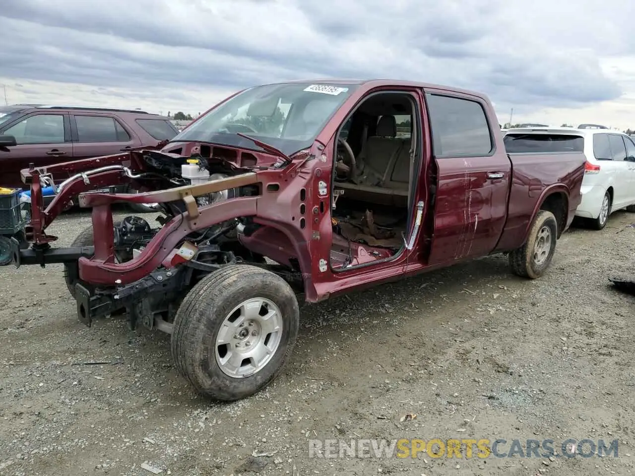 1 fotografías del automóvil dañado 1C6SRFRT9KN610071 RAM 1500 2019