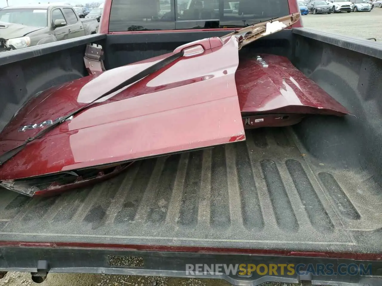 12 fotografías del automóvil dañado 1C6SRFRT9KN610071 RAM 1500 2019