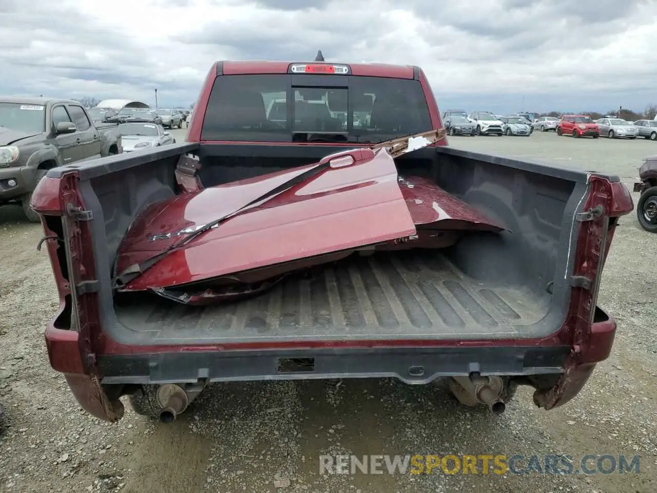 6 fotografías del automóvil dañado 1C6SRFRT9KN610071 RAM 1500 2019