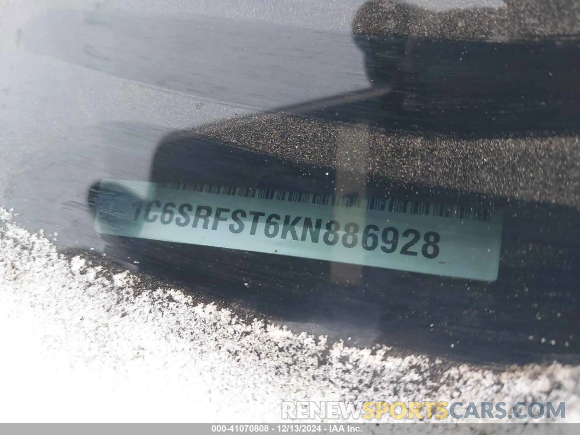 9 fotografías del automóvil dañado 1C6SRFST6KN886928 RAM 1500 2019
