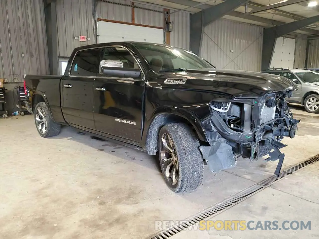 4 fotografías del automóvil dañado 1C6SRFST7KN514742 RAM 1500 2019