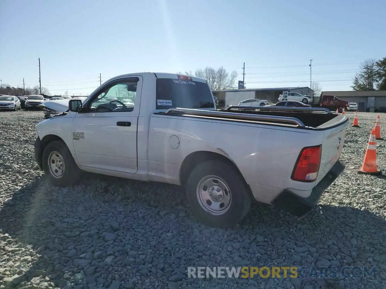 2 fotografías del automóvil dañado 3C6JR6AG5KG504090 RAM 1500 2019