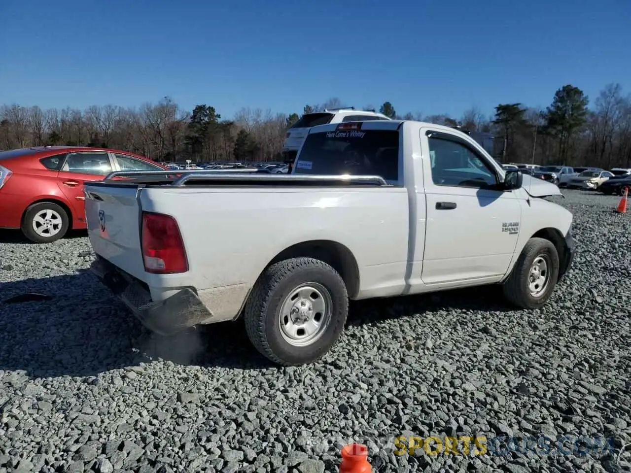 3 fotografías del automóvil dañado 3C6JR6AG5KG504090 RAM 1500 2019