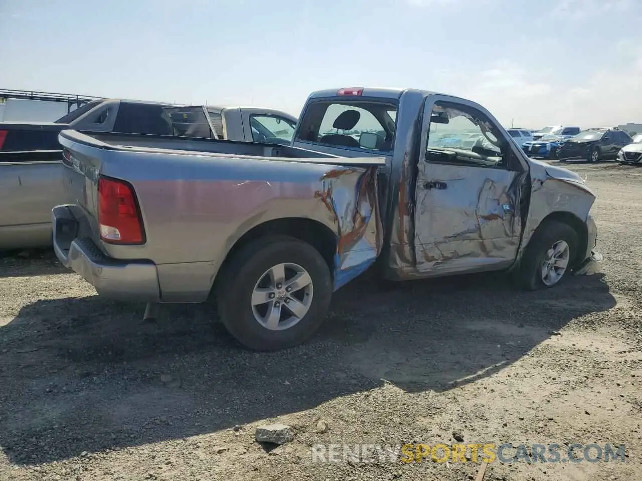 3 fotografías del automóvil dañado 3C6JR6AGXKG678799 RAM 1500 2019