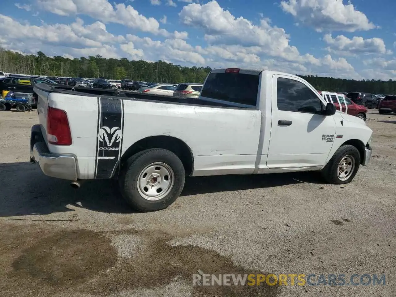 3 fotografías del automóvil dañado 3C6JR6DTXKG560700 RAM 1500 2019