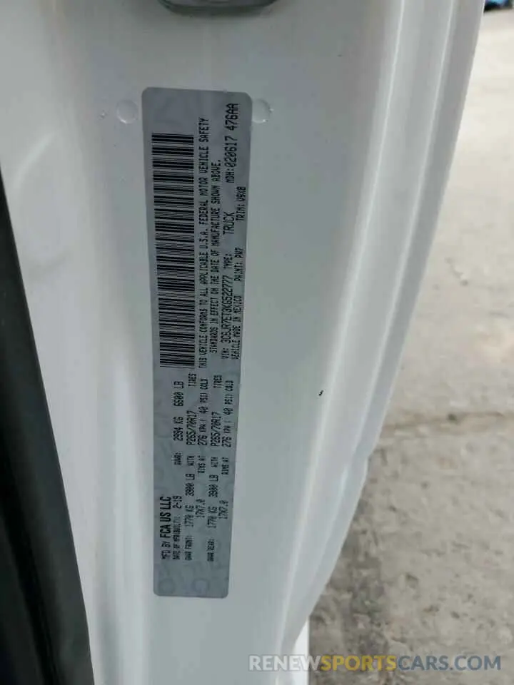 13 fotografías del automóvil dañado 3C6JR7ET3KG522777 RAM 1500 2019