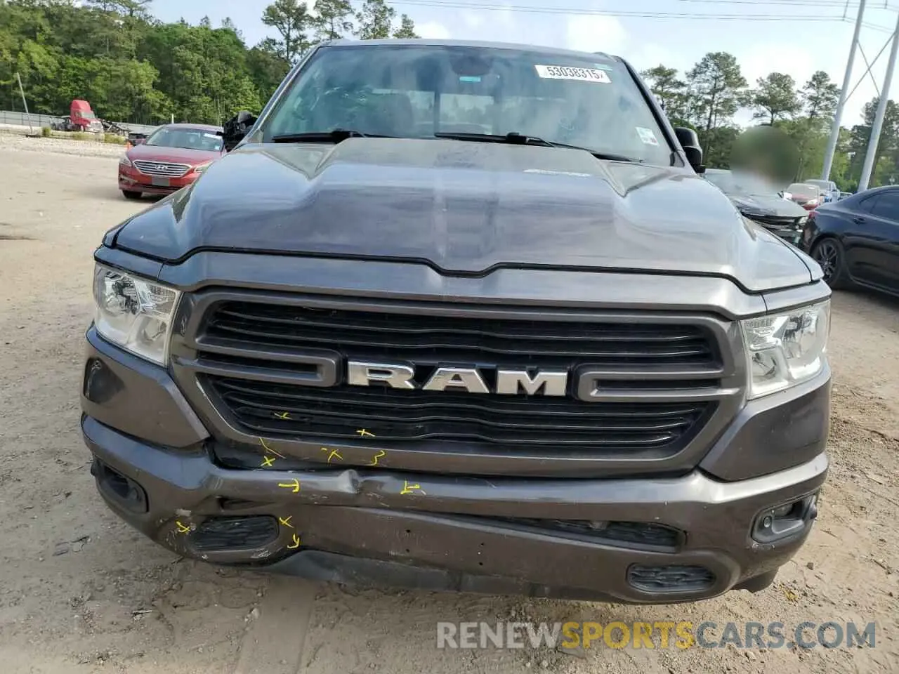 5 fotografías del automóvil dañado 1C6RREBT9LN253012 RAM 1500 2020