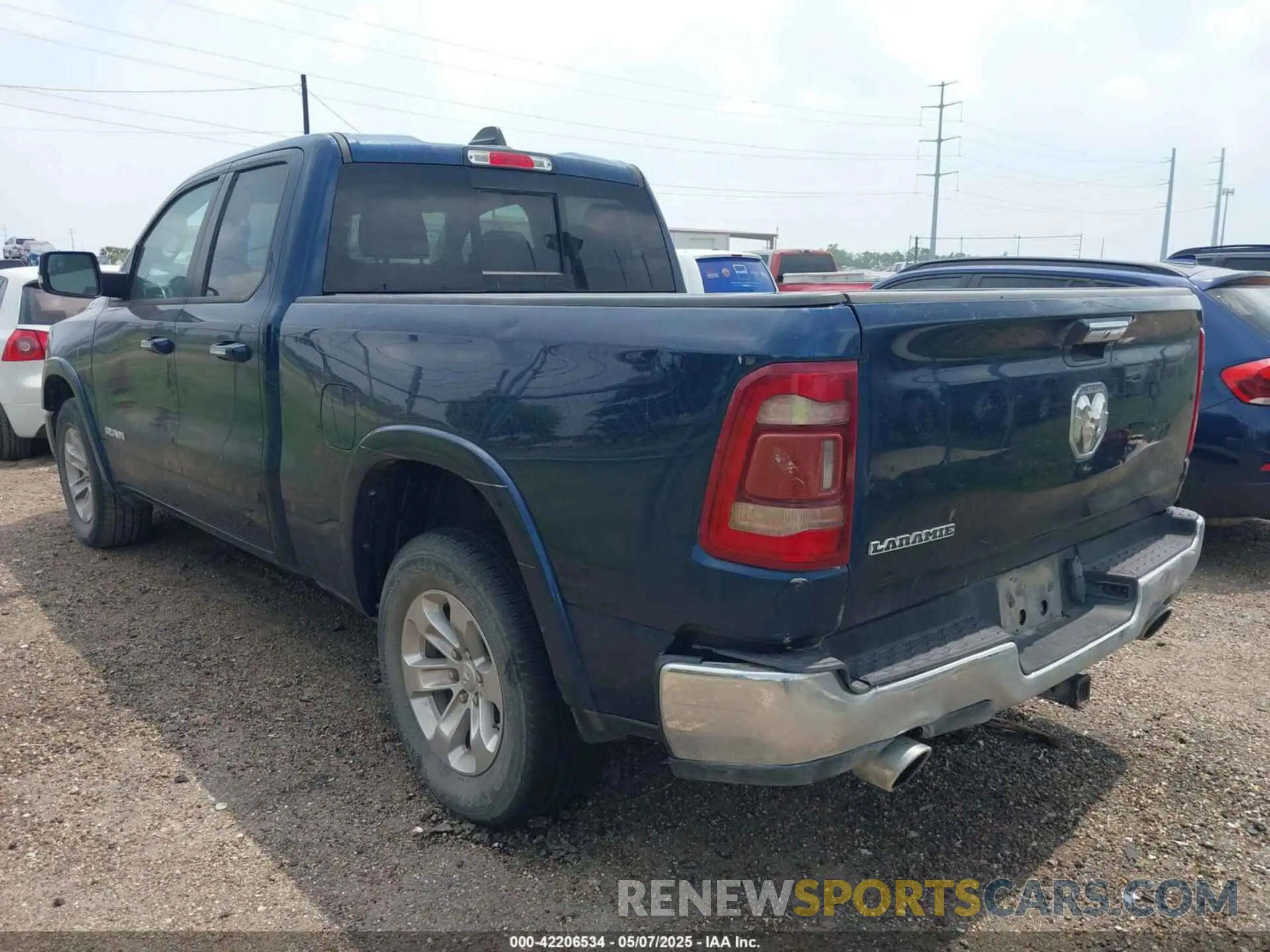 3 fotografías del automóvil dañado 1C6RREDT0LN262095 RAM 1500 2020