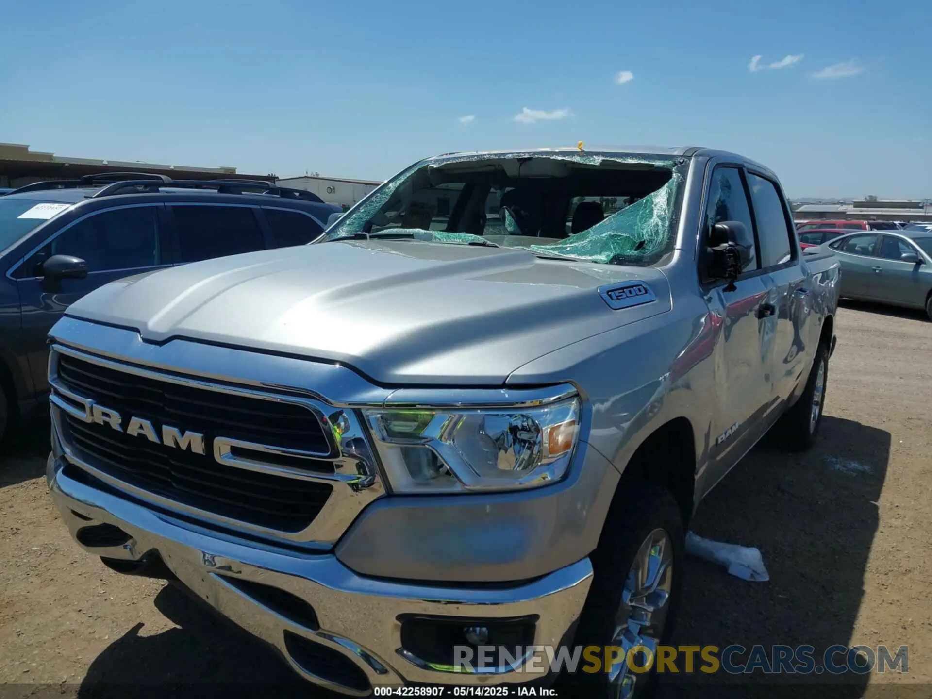 6 fotografías del automóvil dañado 1C6RREFG7LN333762 RAM 1500 2020
