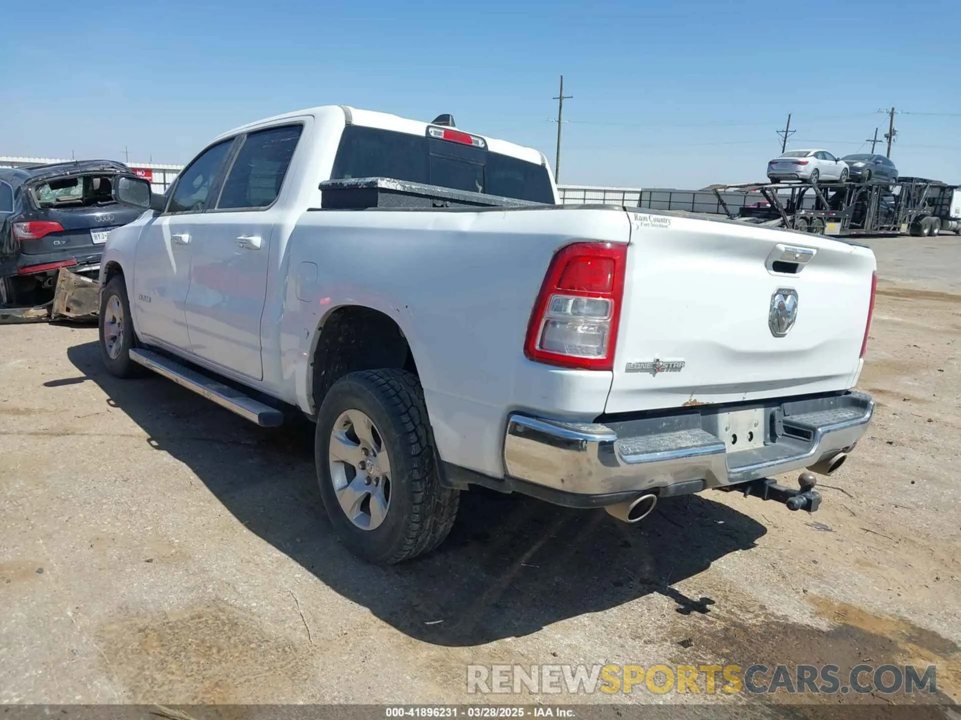 3 fotografías del automóvil dañado 1C6RREFT7LN386295 RAM 1500 2020