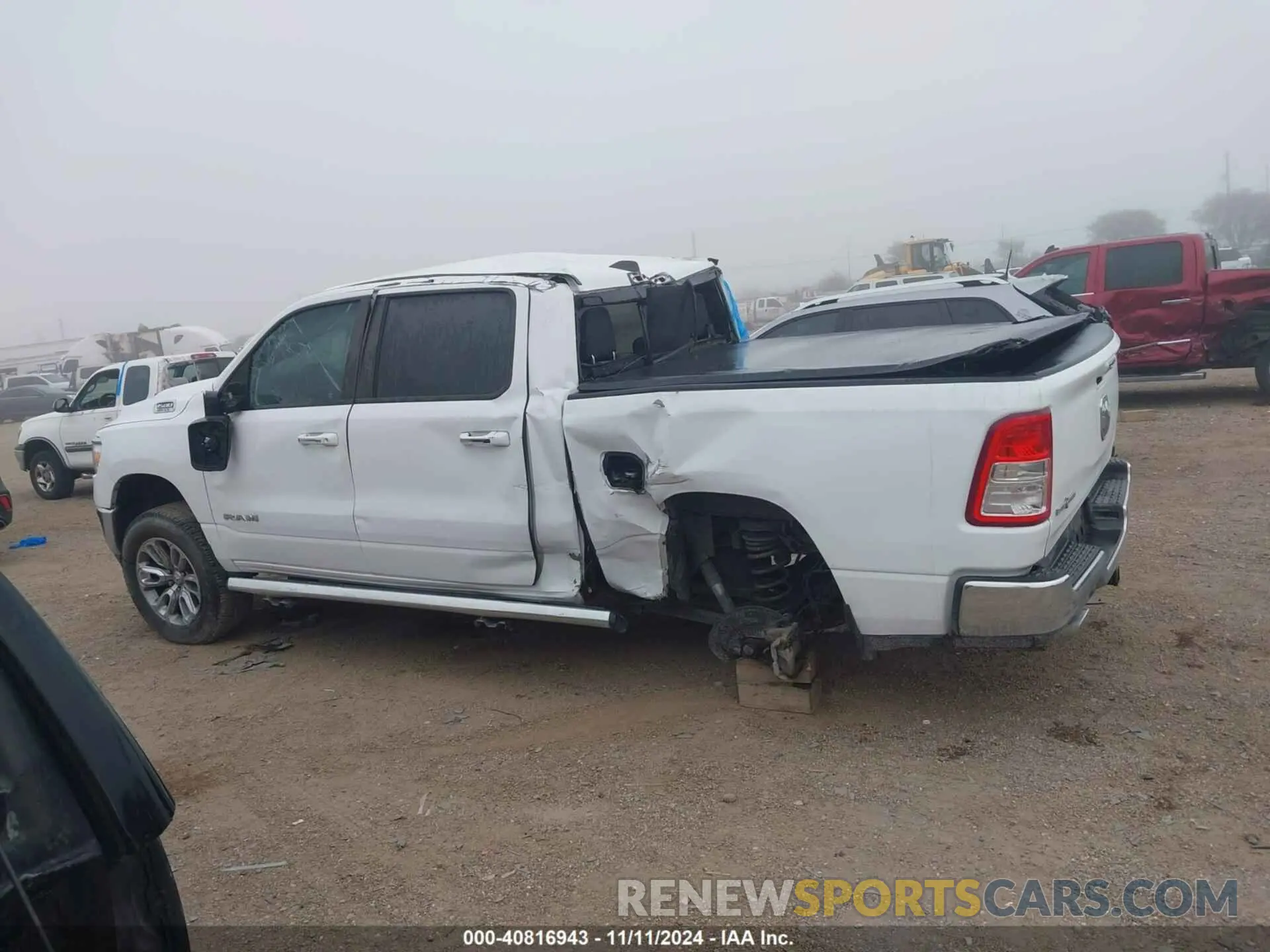 14 fotografías del automóvil dañado 1C6RREFT9LN401699 RAM 1500 2020