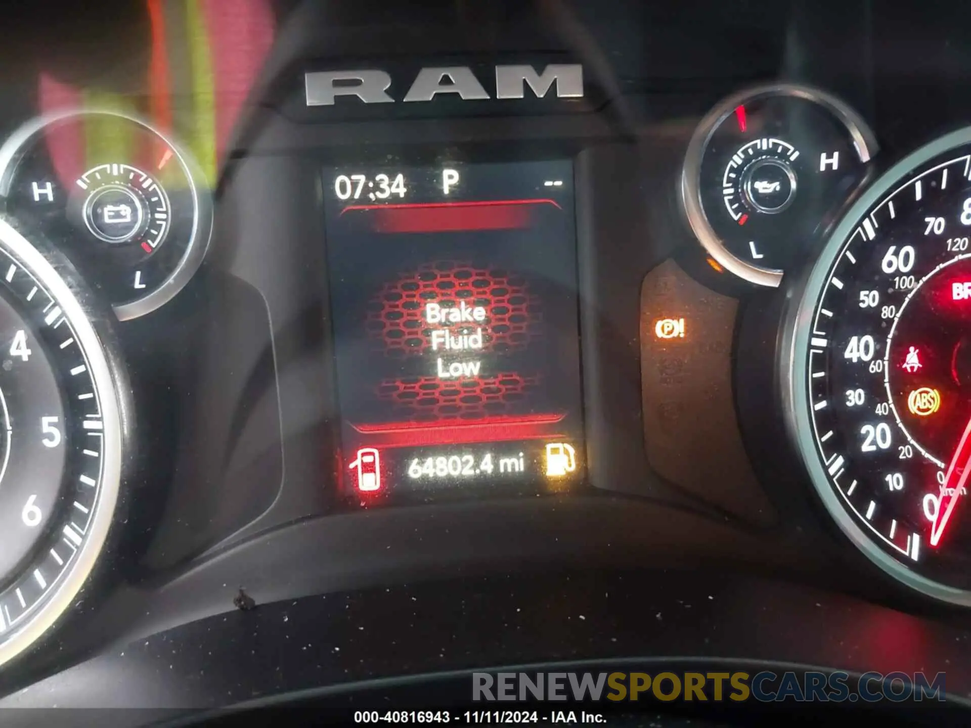 15 fotografías del automóvil dañado 1C6RREFT9LN401699 RAM 1500 2020