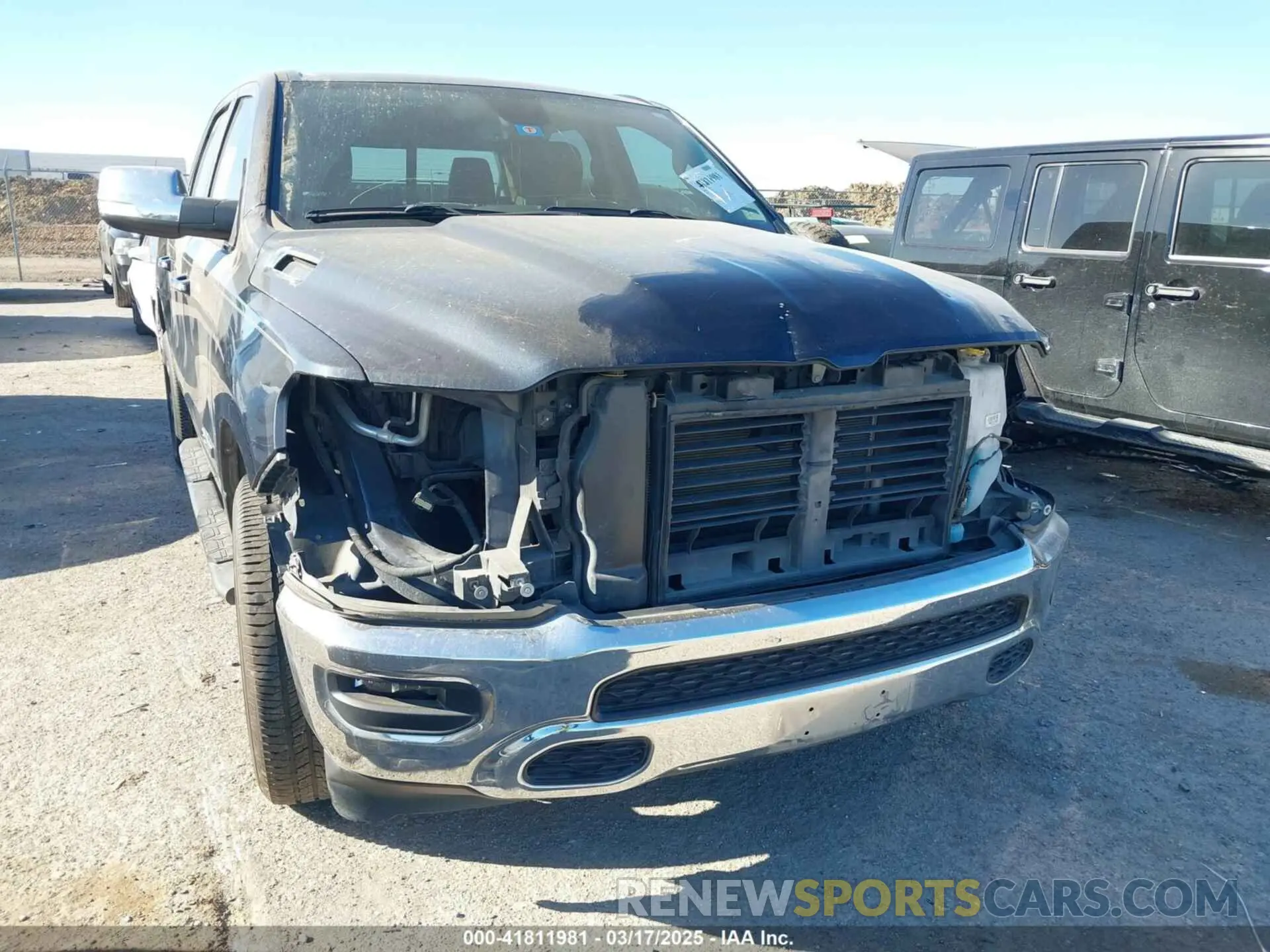 6 fotografías del automóvil dañado 1C6RREJT4LN232859 RAM 1500 2020