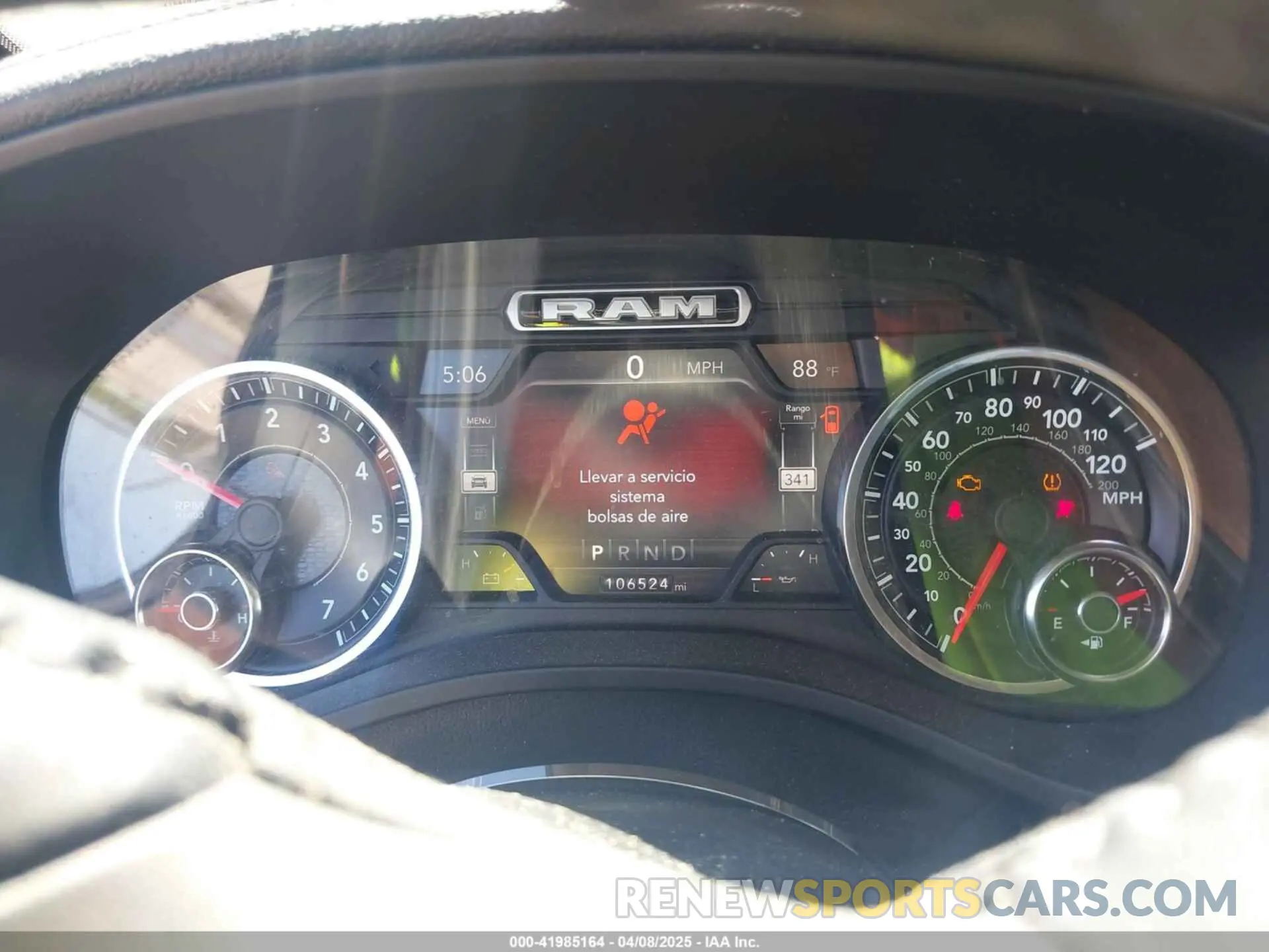 7 fotografías del automóvil dañado 1C6RREJT8LN346475 RAM 1500 2020