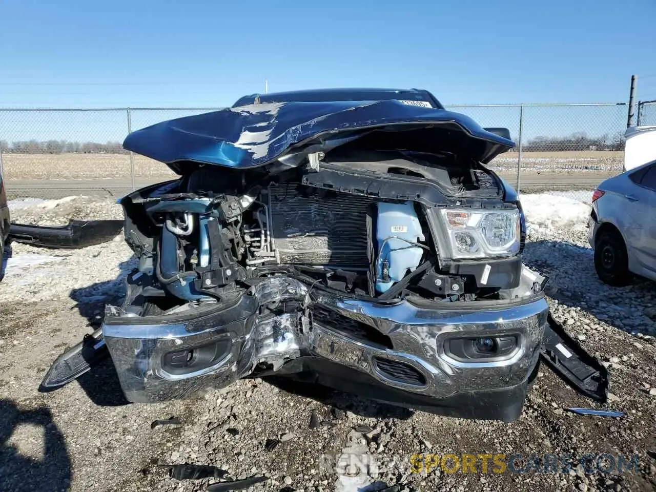 5 fotografías del automóvil dañado 1C6RRFFG4LN230403 RAM 1500 2020