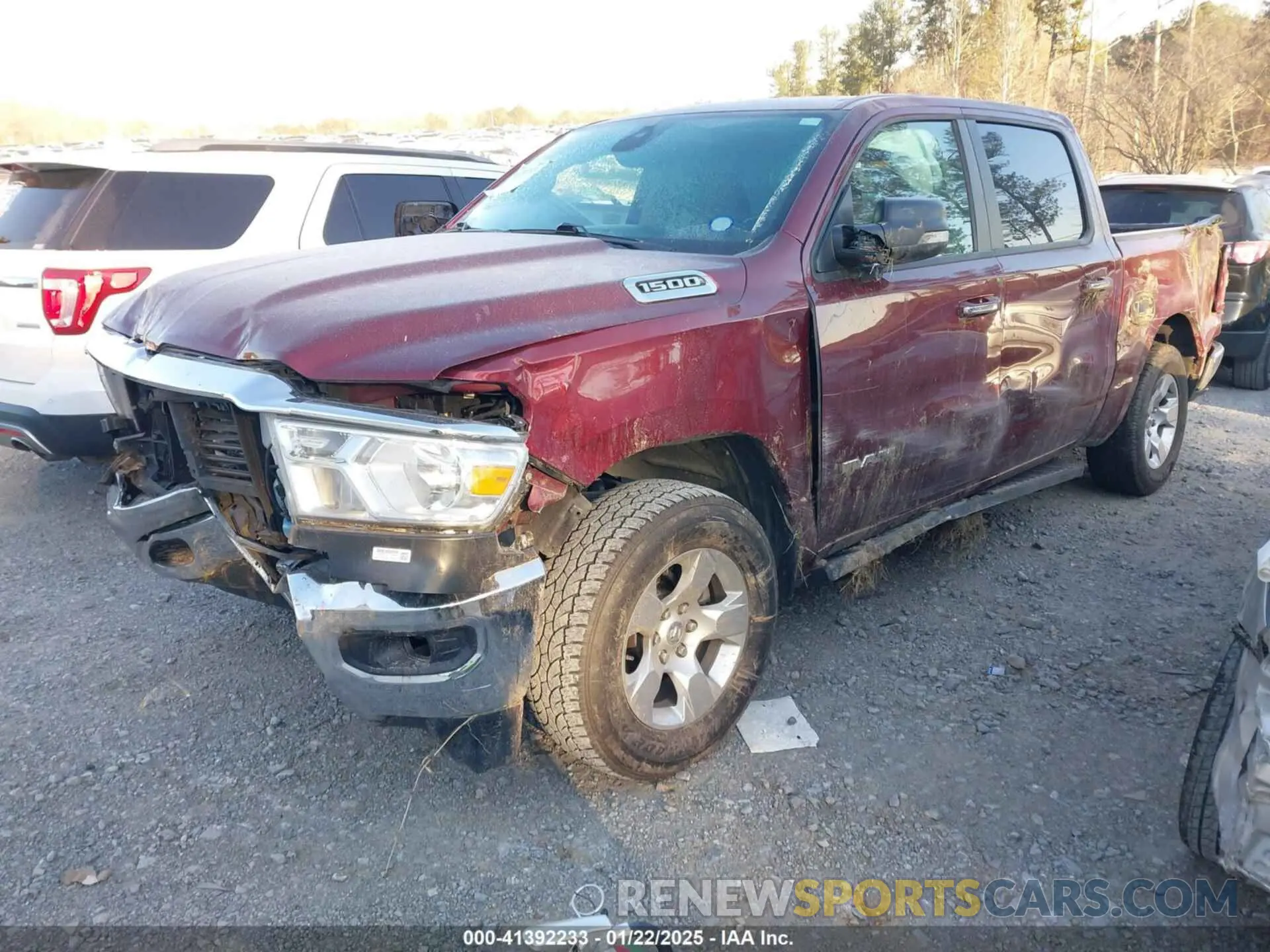 2 fotografías del automóvil dañado 1C6RRFFGXLN288600 RAM 1500 2020