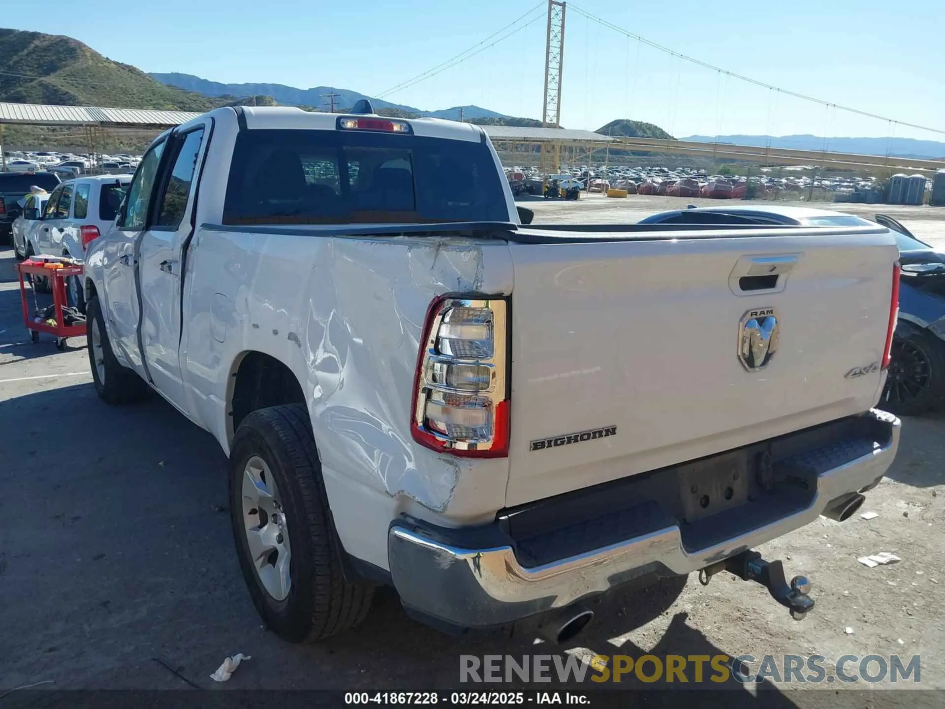 3 fotografías del automóvil dañado 1C6SRFBT2LN395323 RAM 1500 2020