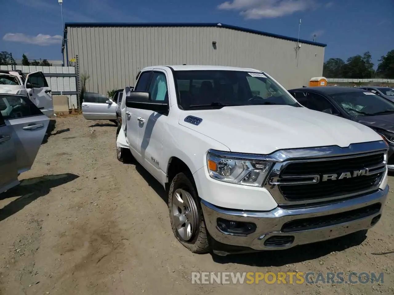 4 fotografías del automóvil dañado 1C6SRFBT3LN166200 RAM 1500 2020