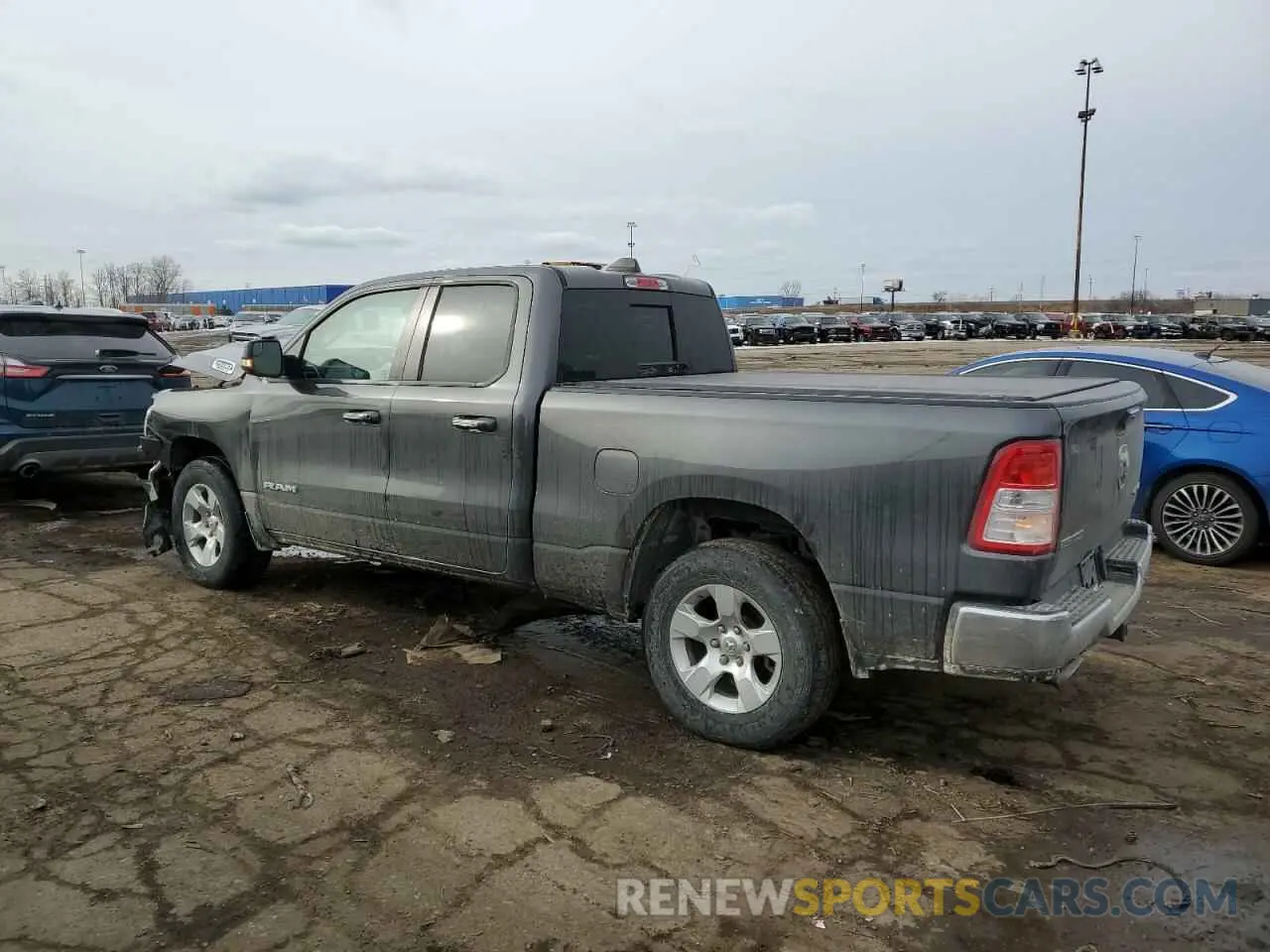 2 fotografías del automóvil dañado 1C6SRFBT3LN400593 RAM 1500 2020