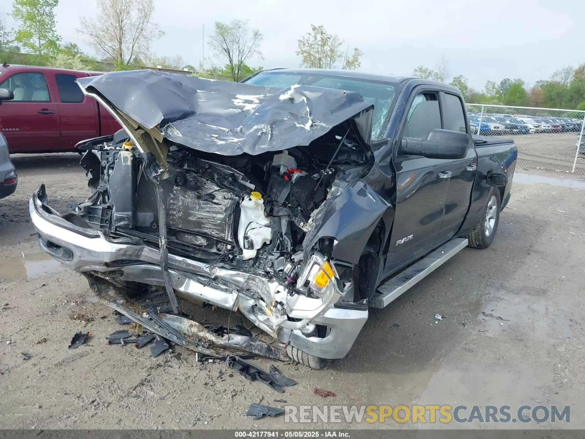 2 fotografías del automóvil dañado 1C6SRFBT3LN414588 RAM 1500 2020