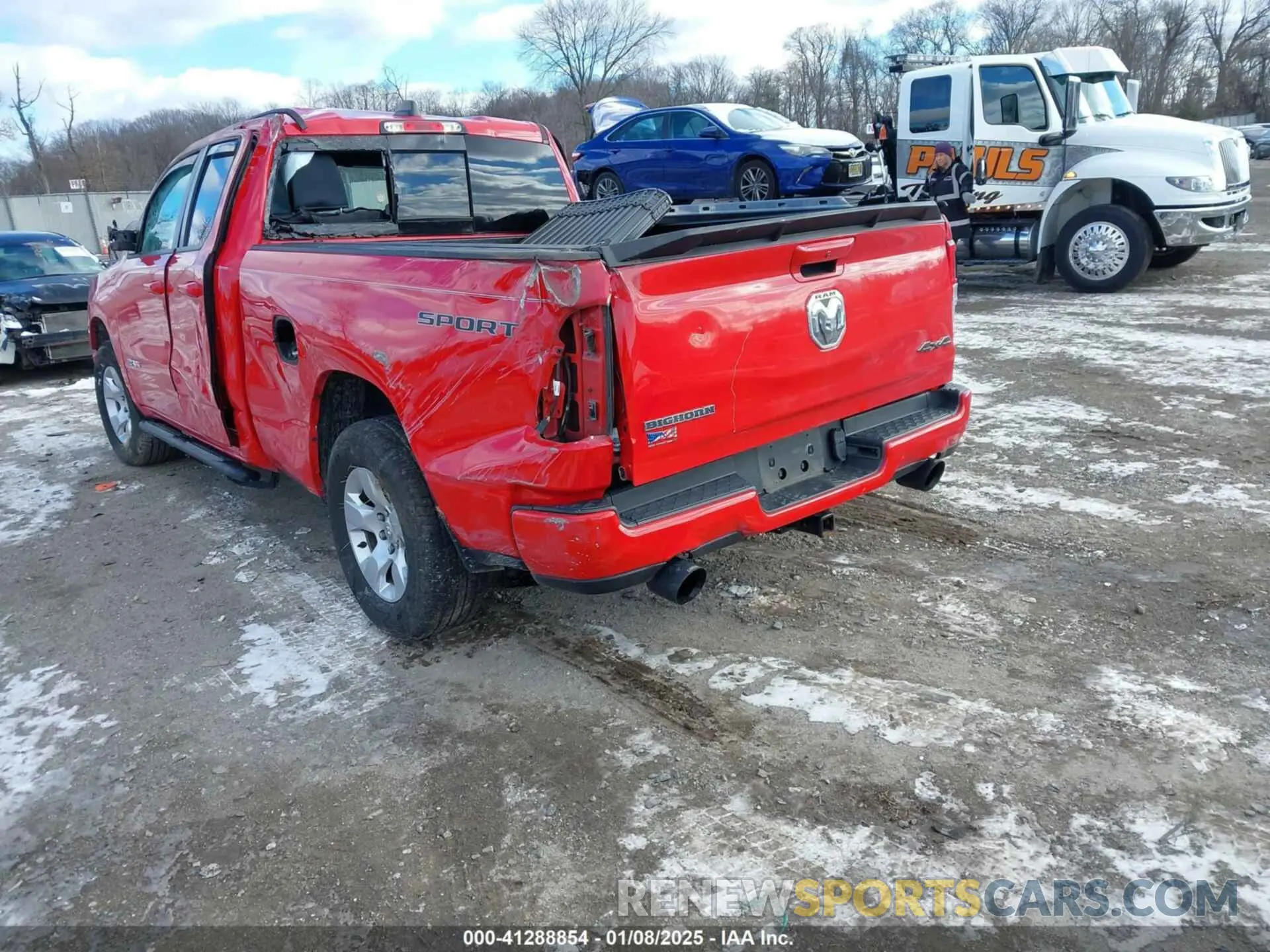 3 fotografías del automóvil dañado 1C6SRFBT5LN175643 RAM 1500 2020