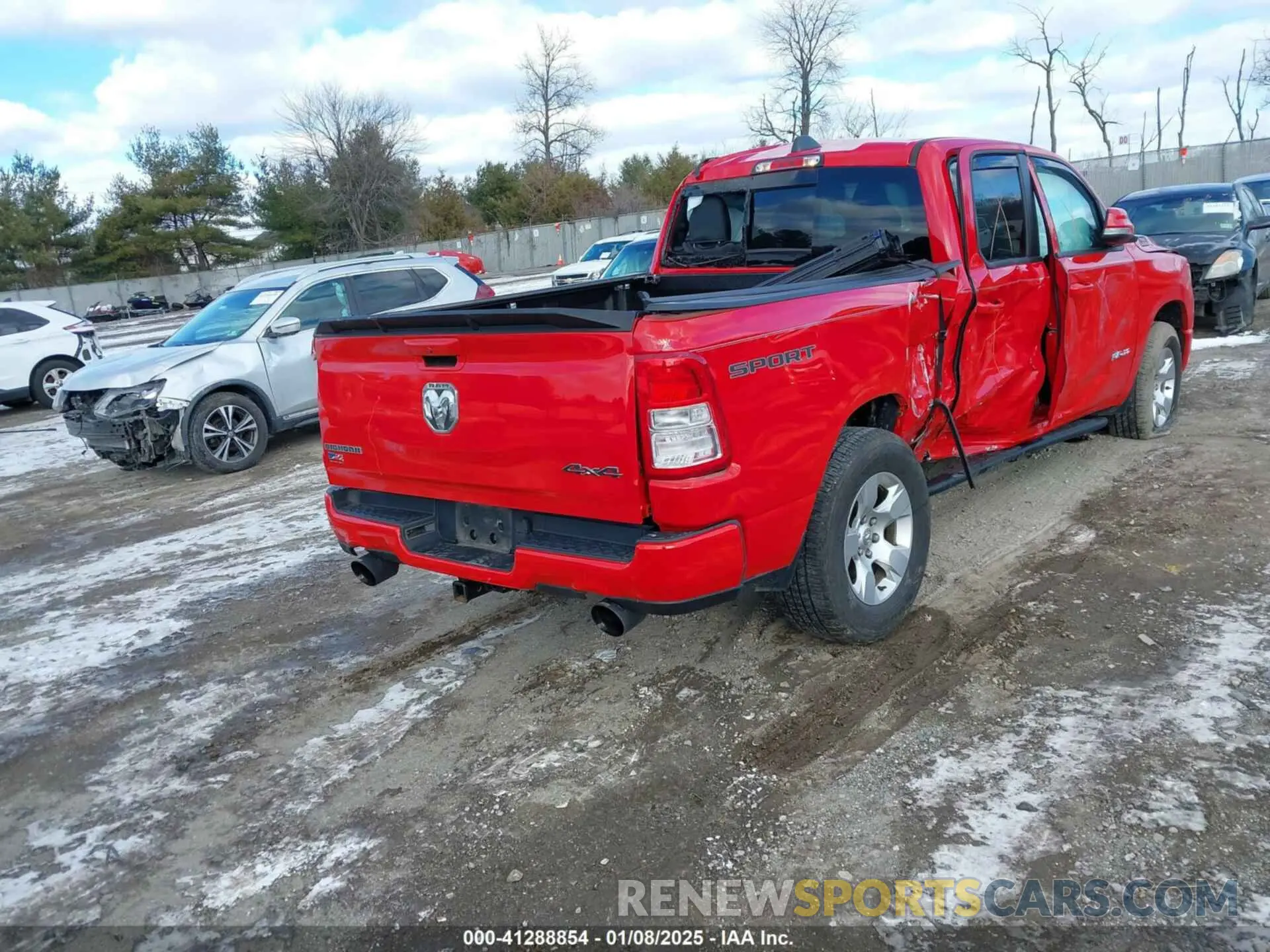 4 fotografías del automóvil dañado 1C6SRFBT5LN175643 RAM 1500 2020