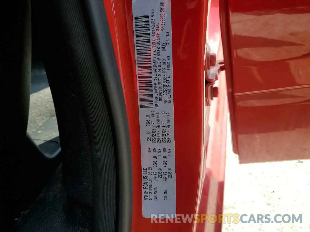 13 fotografías del automóvil dañado 1C6SRFBT6LN201358 RAM 1500 2020