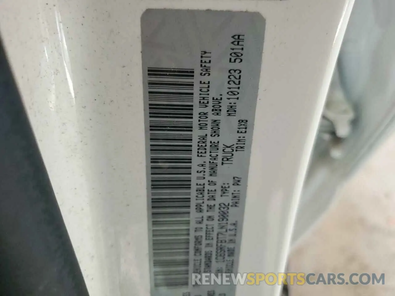 12 fotografías del automóvil dañado 1C6SRFBT7LN190032 RAM 1500 2020