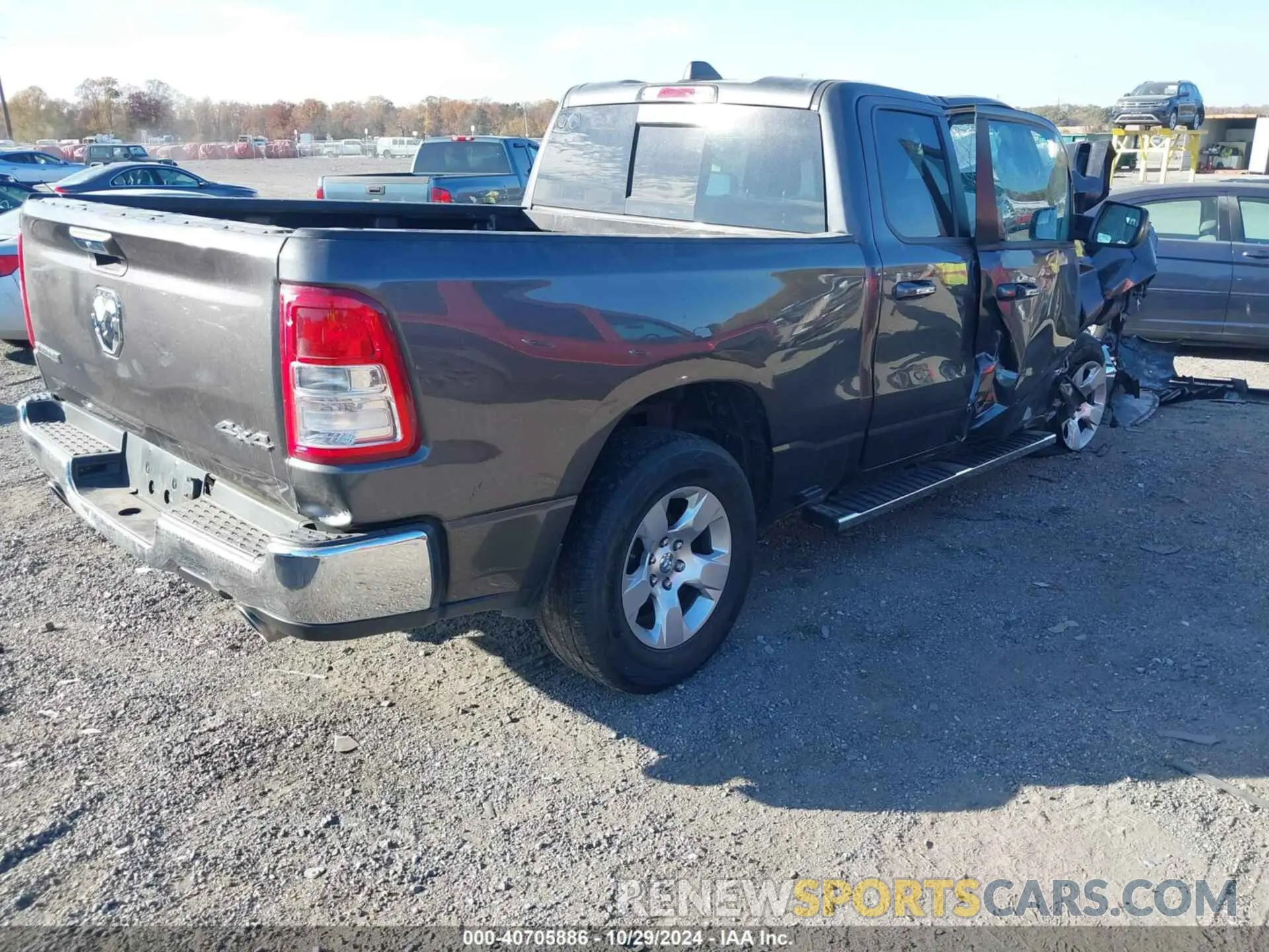 4 fotografías del automóvil dañado 1C6SRFBT7LN190385 RAM 1500 2020