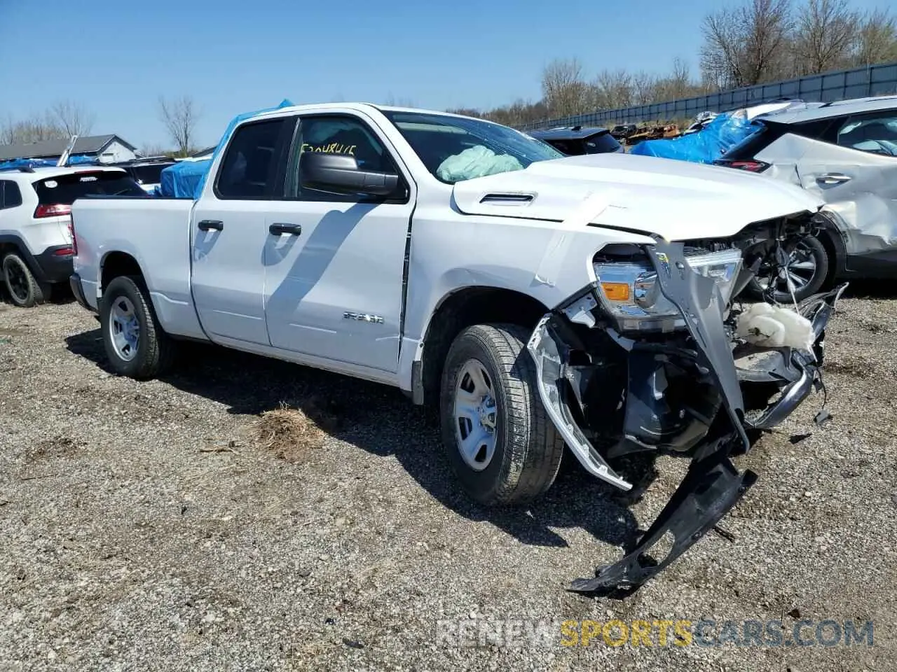 4 fotografías del automóvil dañado 1C6SRFCT2LN239927 RAM 1500 2020