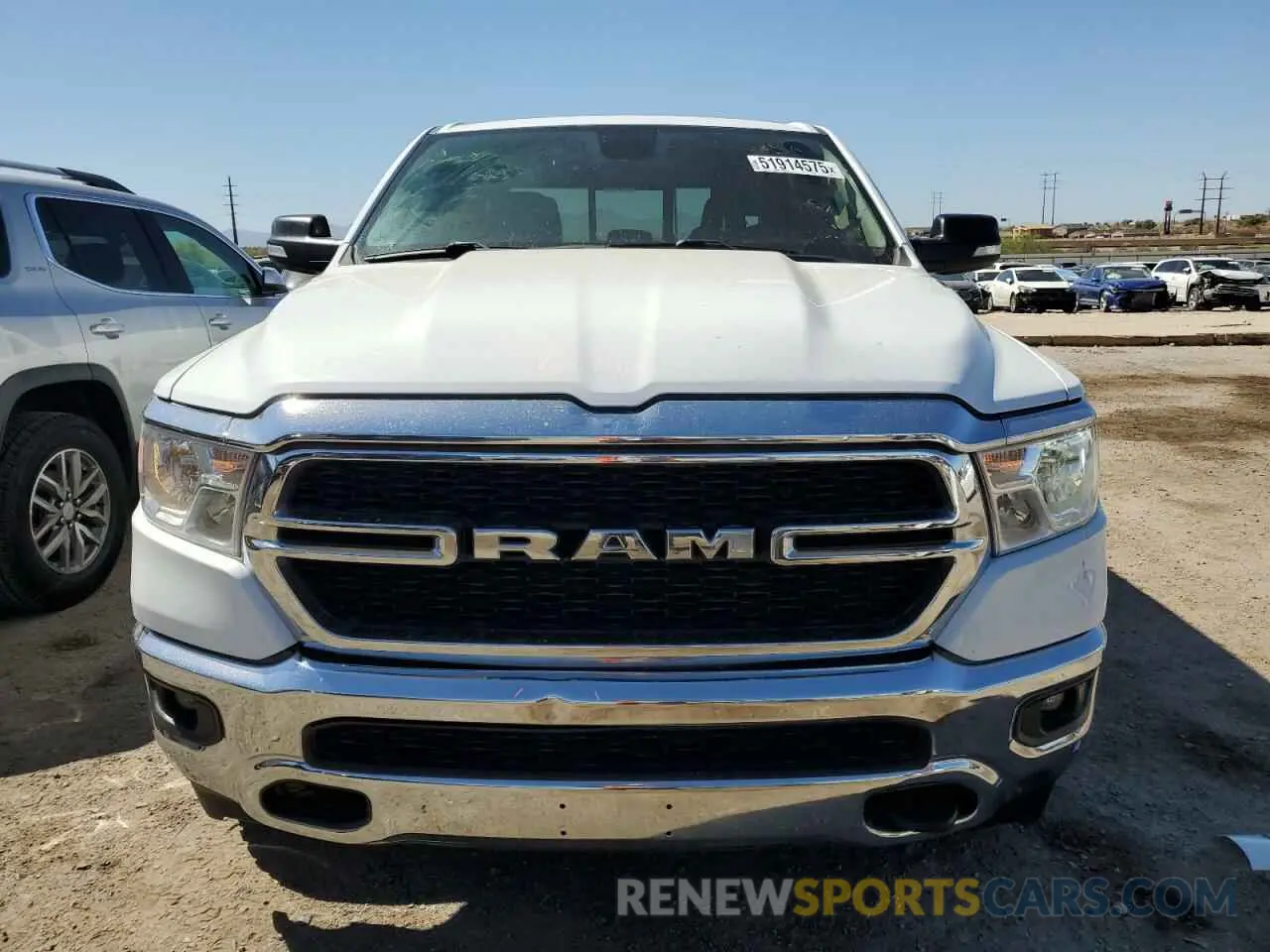 5 fotografías del automóvil dañado 1C6SRFFMXLN364551 RAM 1500 2020