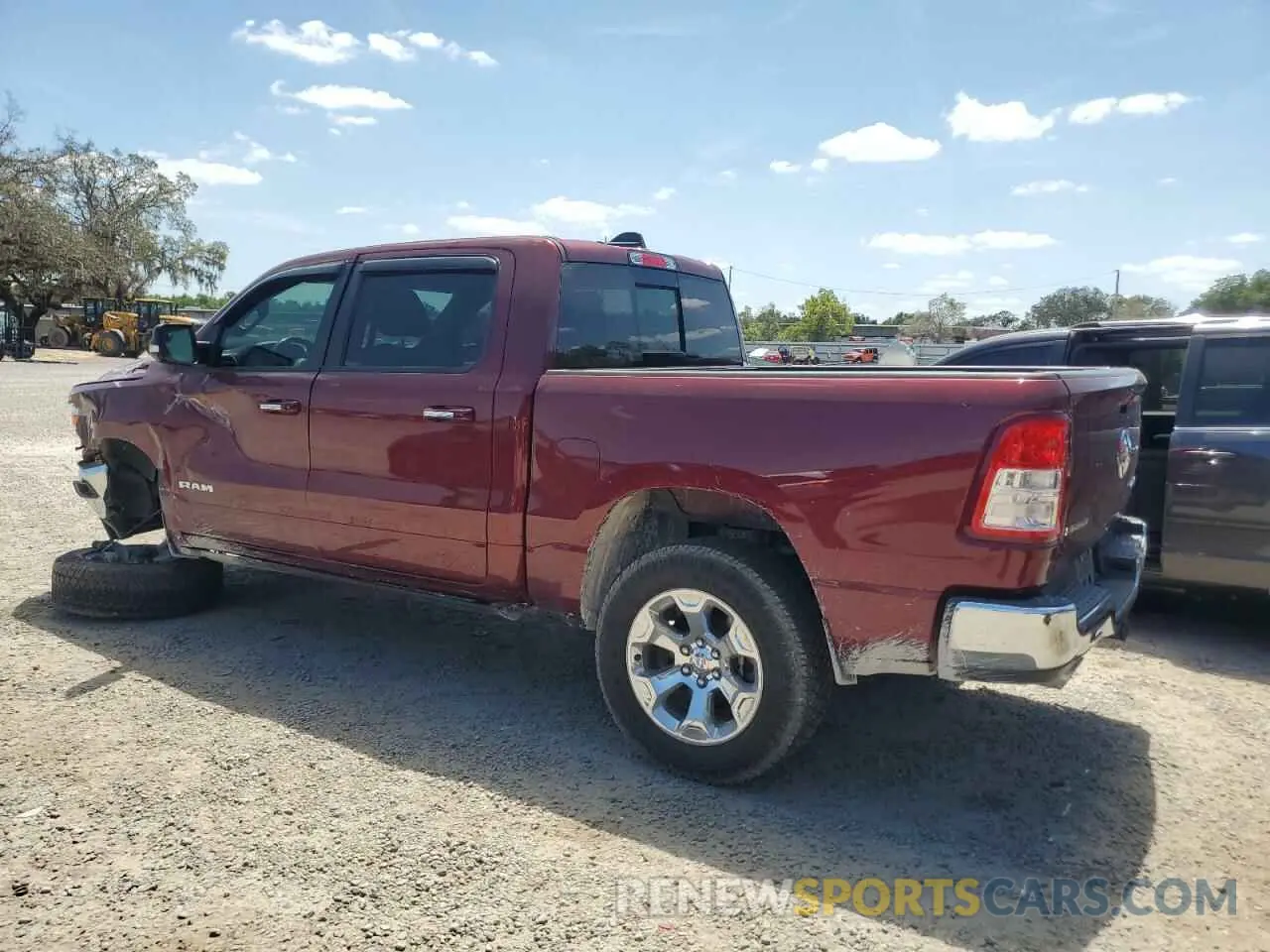 2 fotografías del automóvil dañado 1C6SRFFT1LN404314 RAM 1500 2020